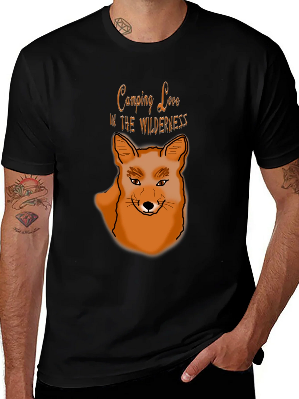 Camping Love Wilderness Fox Graphic T-Shirt product image 1
