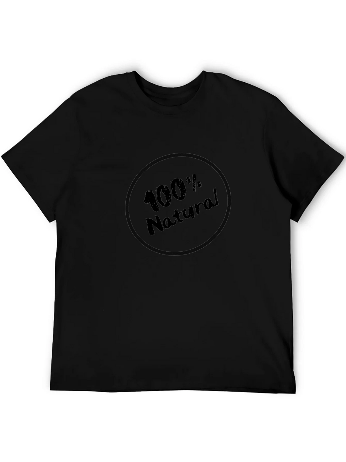 100% Natural Black Graphic Tee - Soft Comfort product image 5