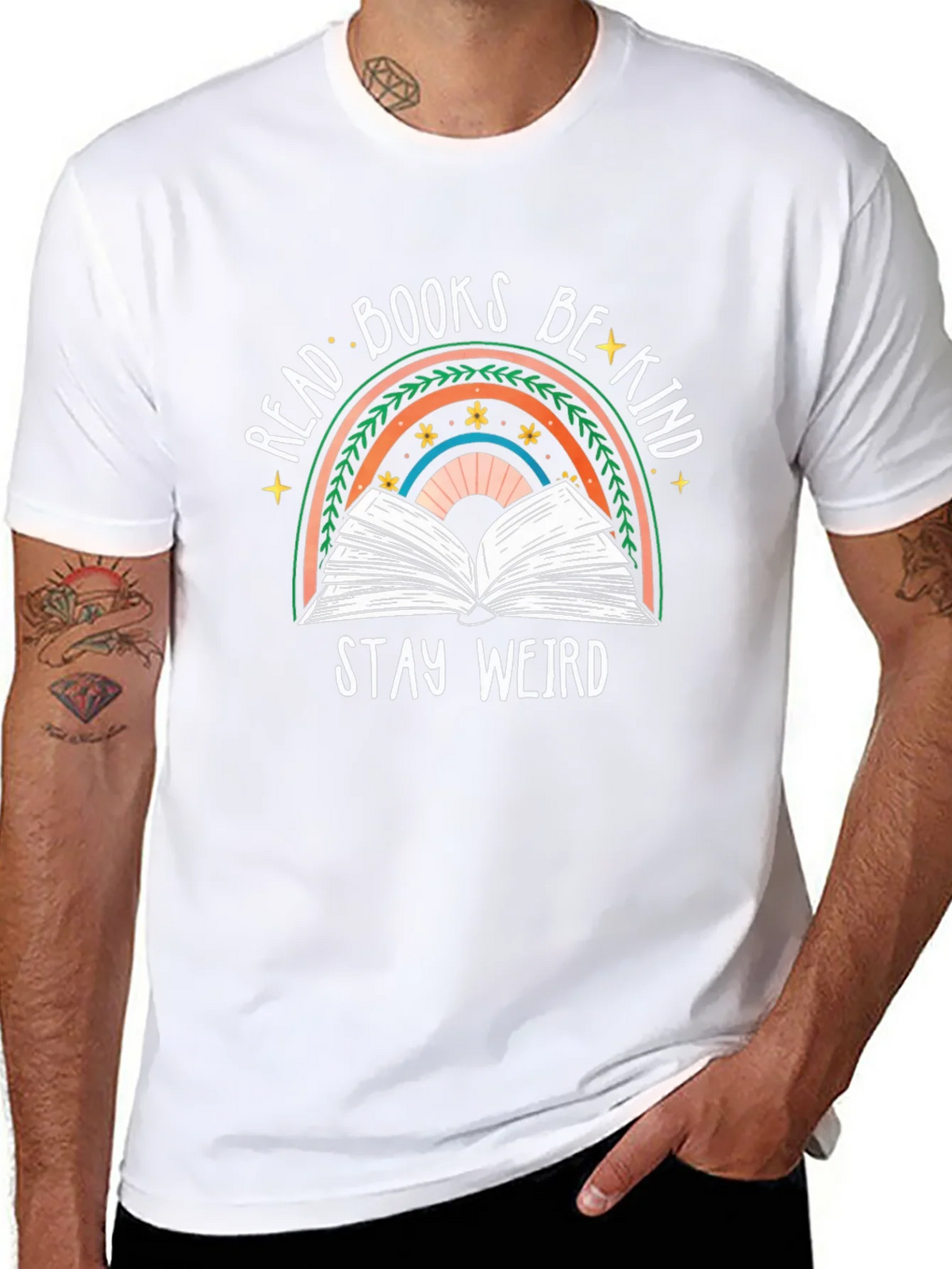 Read Books Be Kind Weird T-Shirt product image 7
