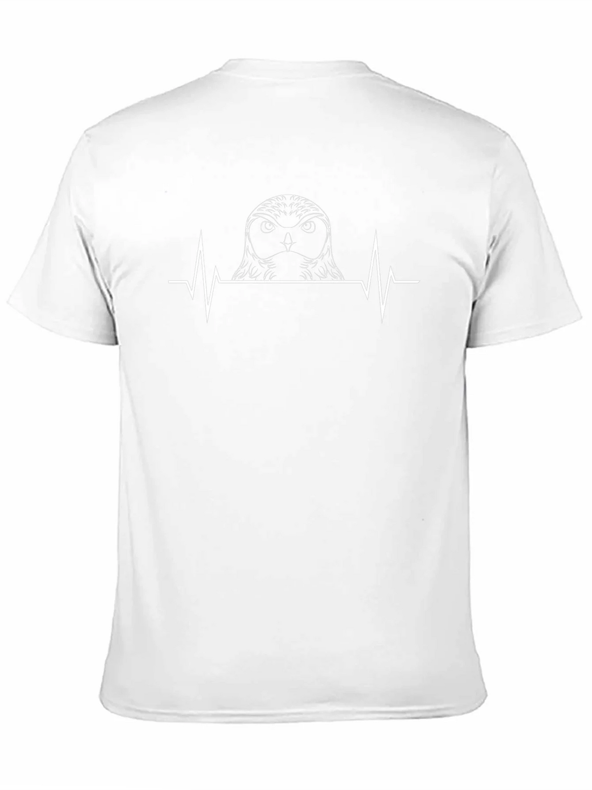 Owl Heartbeat T-Shirt - Black Cotton Tee product image 10