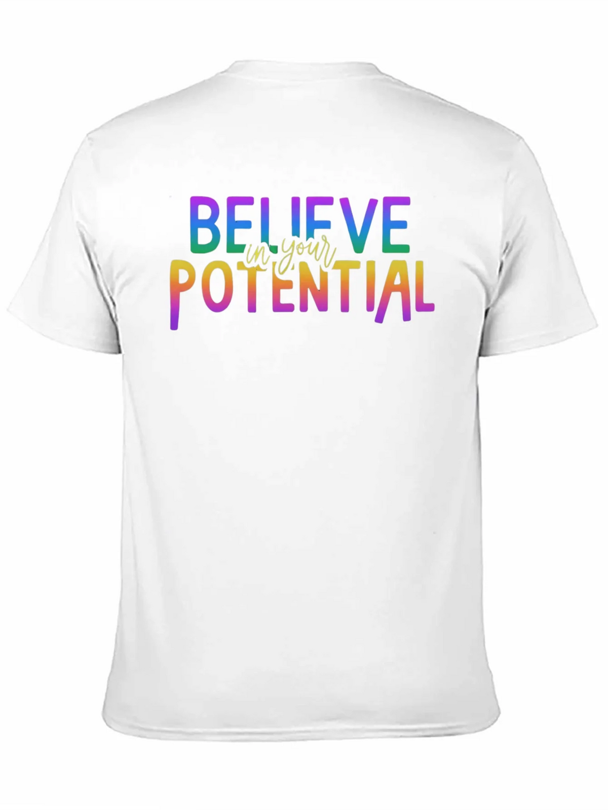 Believe In Your Potential Rainbow Graphic T-Shirt product image 9