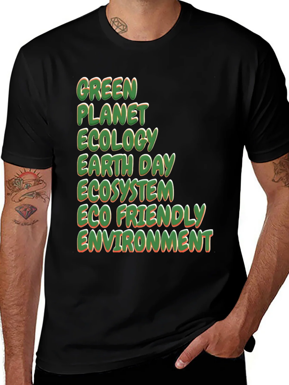 Eco-Friendly Graphic T-Shirt - Green Planet Ecology product image 1