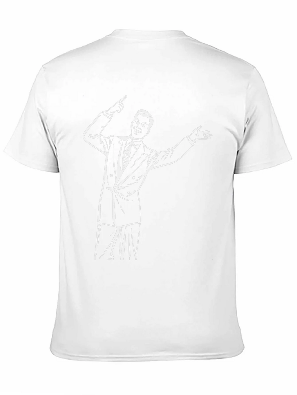 Retro Presenter Graphic Tee - Black Cotton Blend product image 7