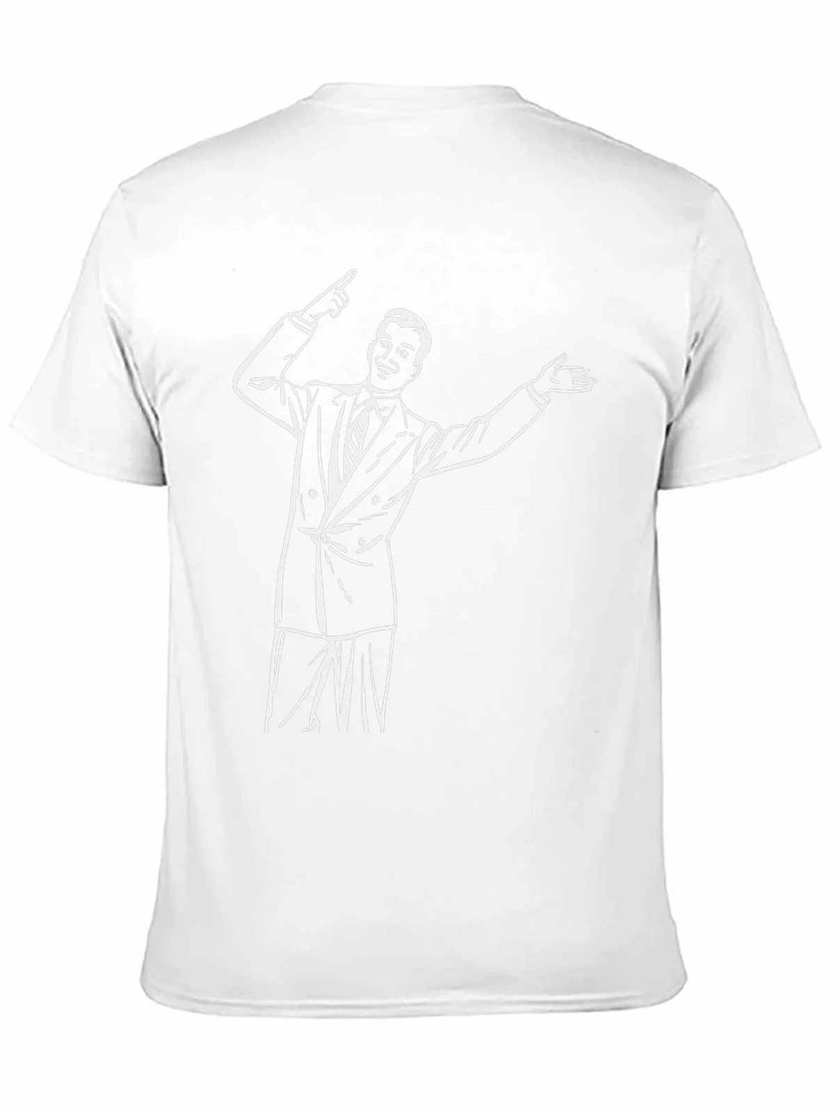 Retro Presenter Graphic Tee - Black Cotton Blend product image 7
