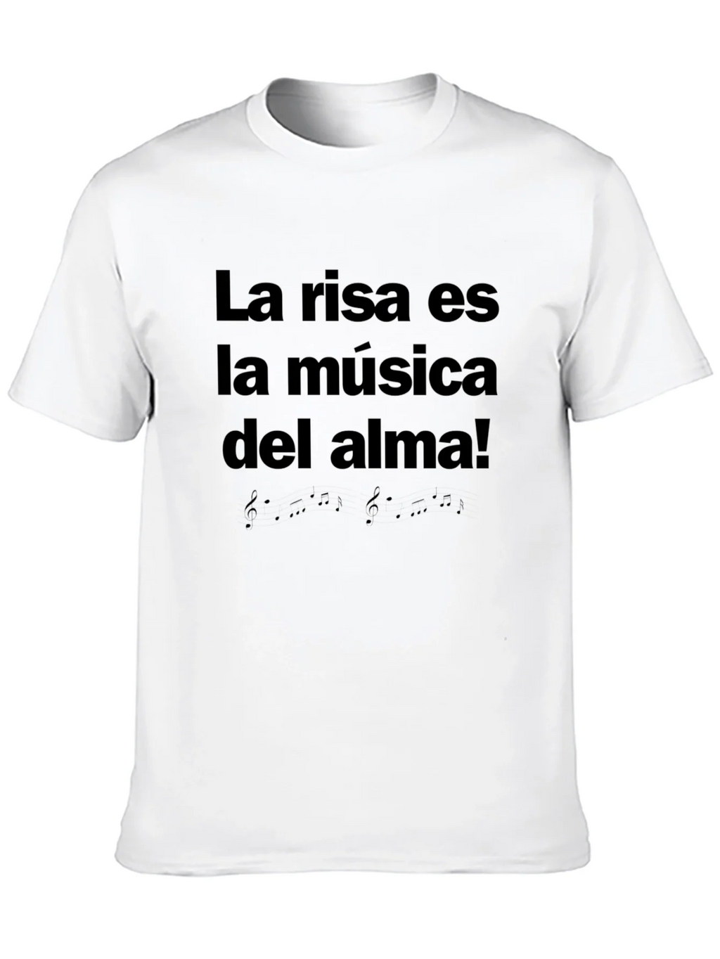 La Risa Es La Música del Alma Black T-Shirt product image 9