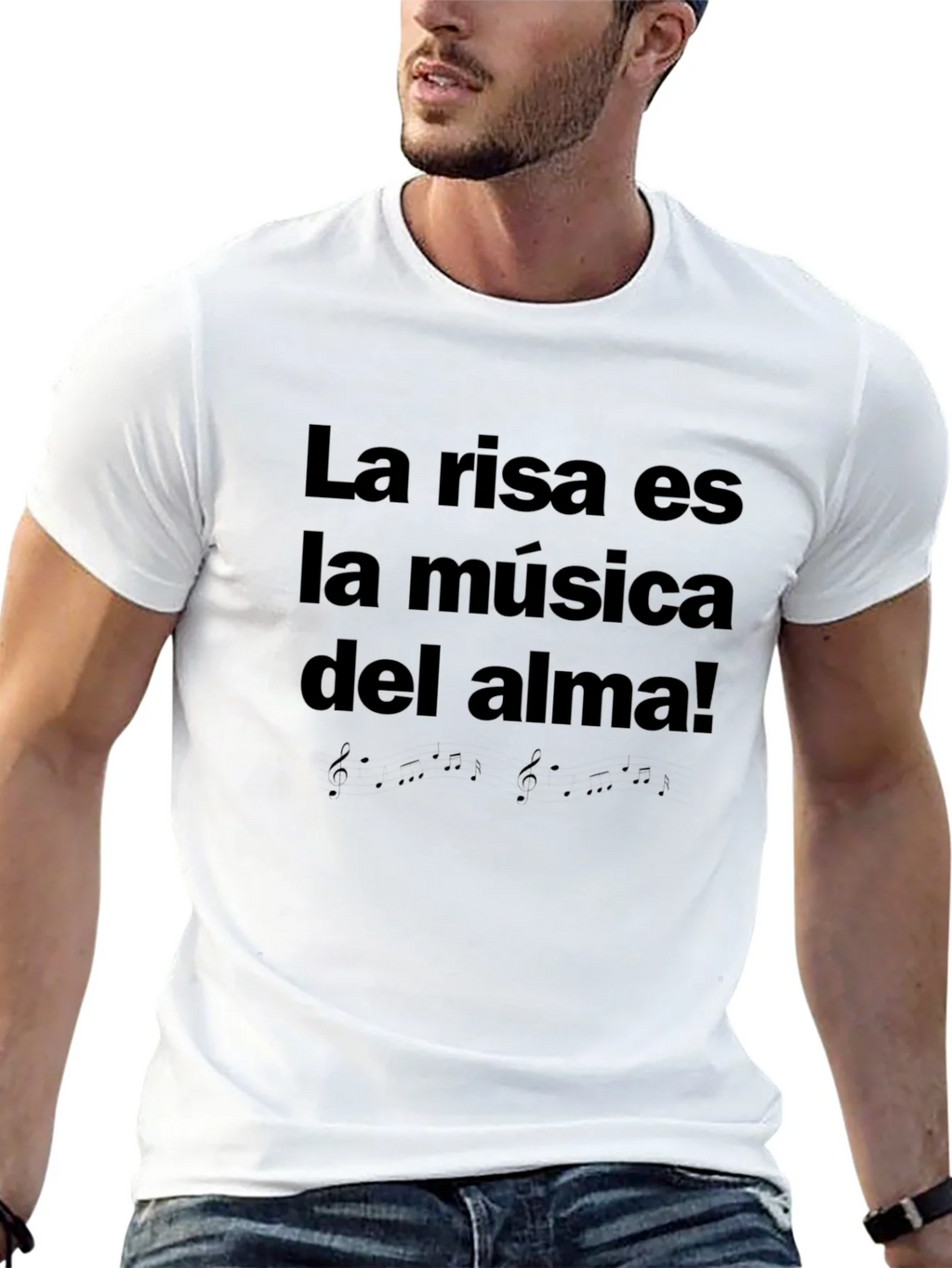 La Risa Es La Música del Alma Black T-Shirt product image 12
