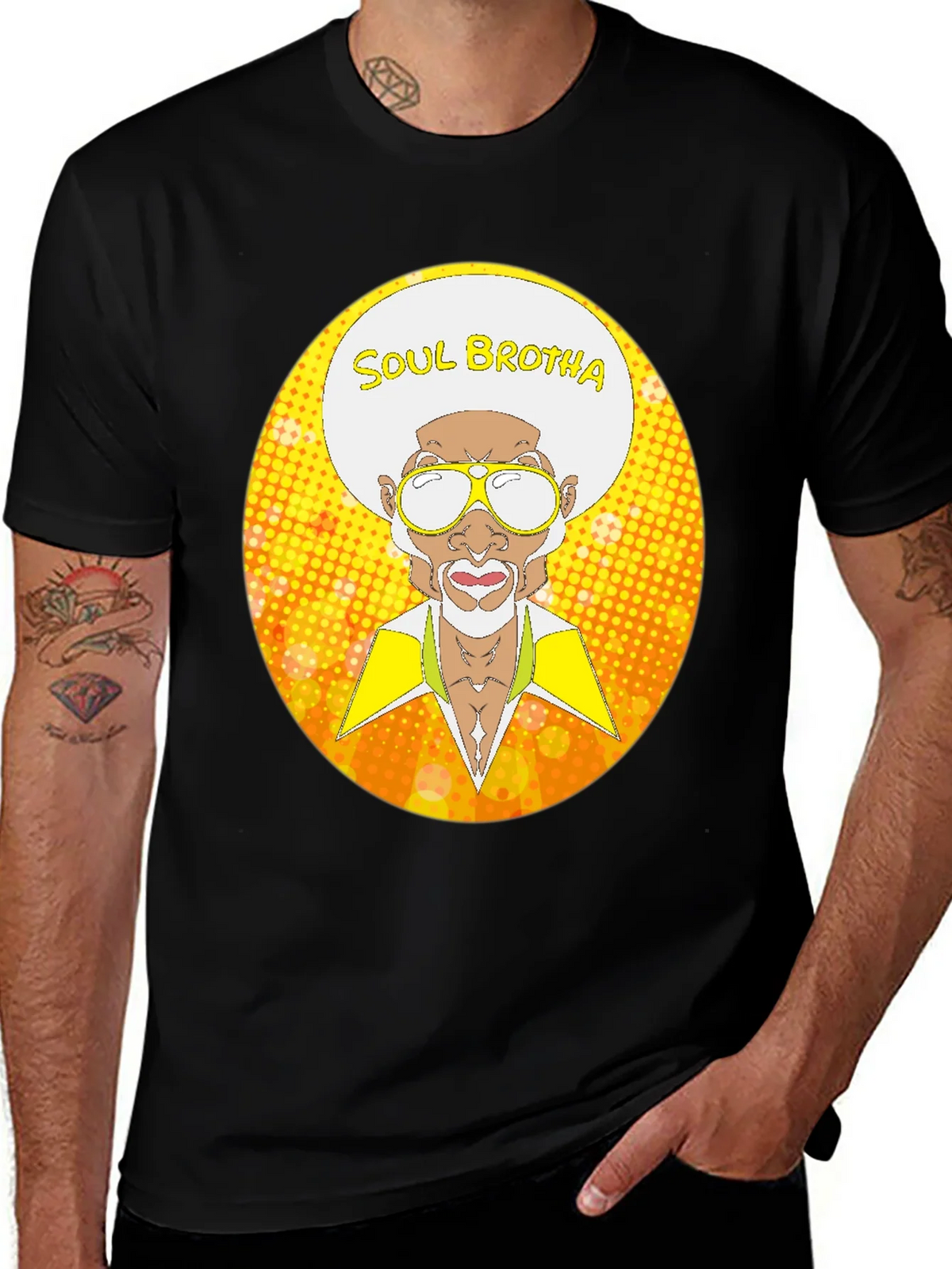 Soul Brotha Graphic T-Shirt - Retro Style product image 1