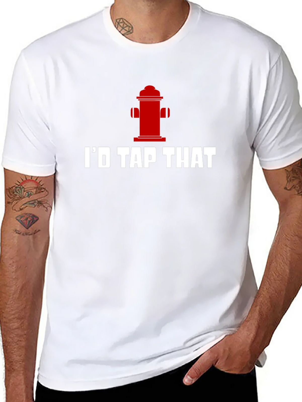 Id Tap That Funny Fire Hydrant T-Shirt product image 7