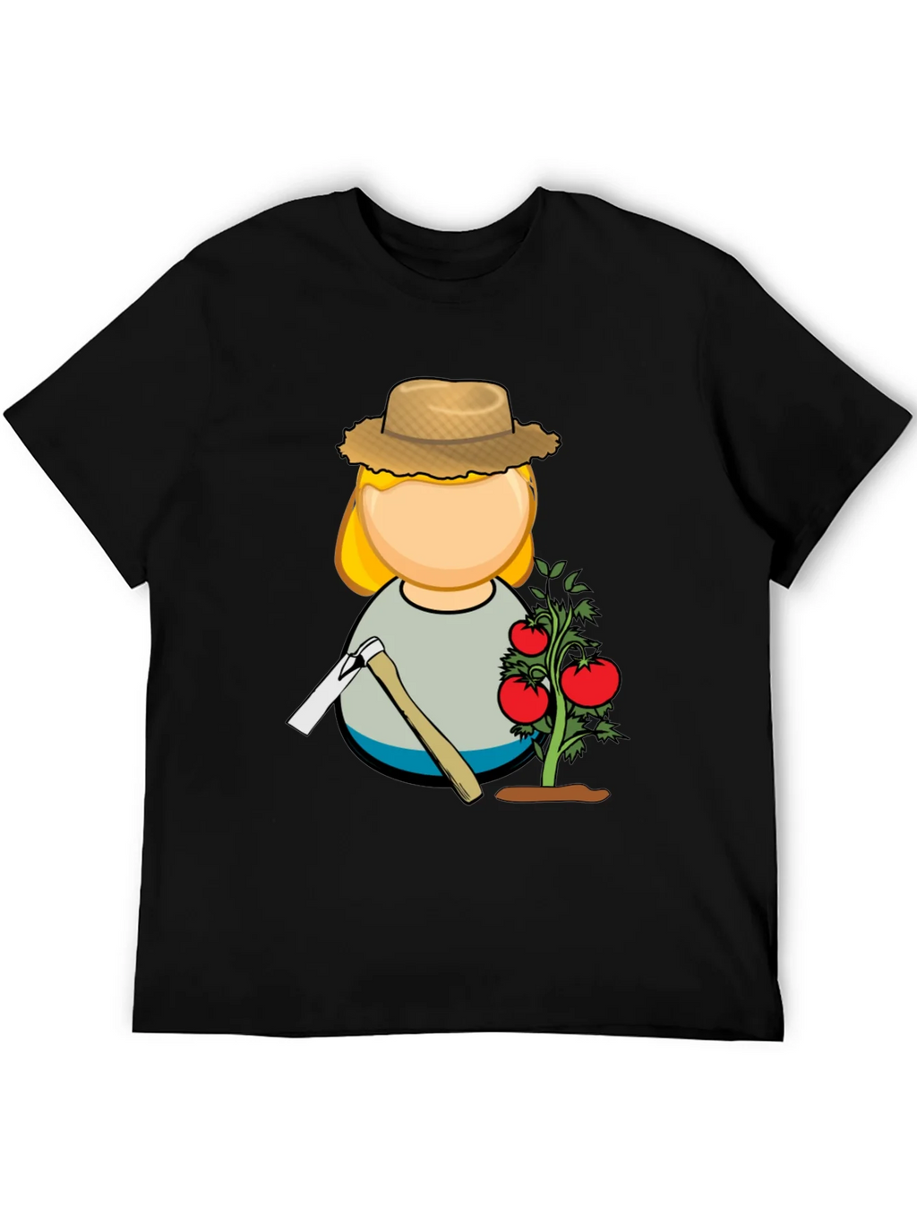 Gardener Graphic T-Shirt - Black Cotton Blend