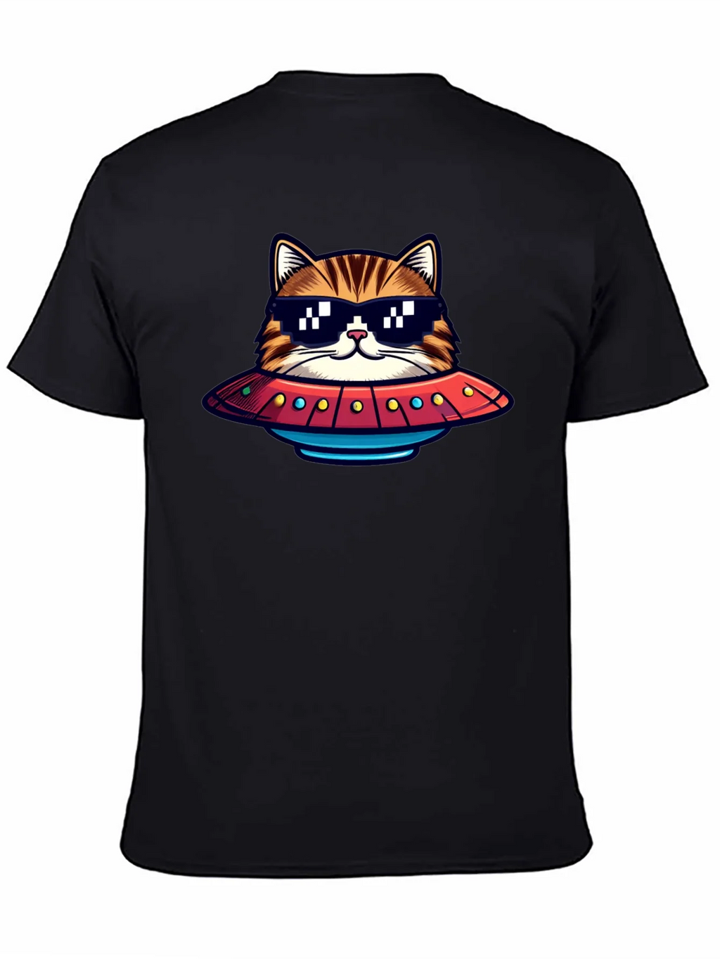 Cool Cat UFO Graphic T-Shirt product image 2