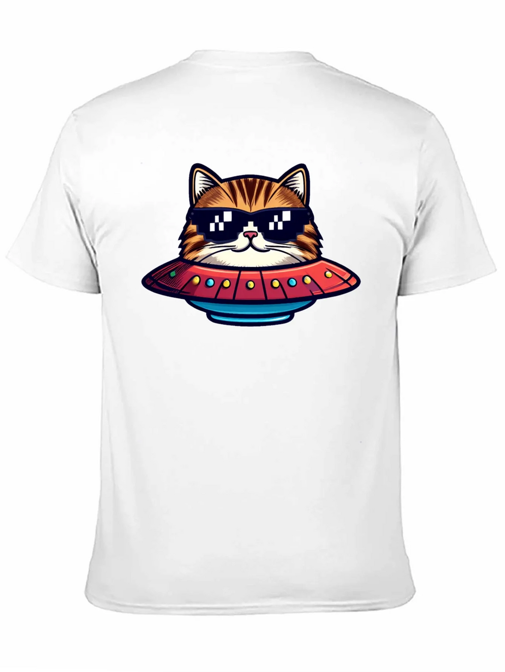 Cool Cat UFO Graphic T-Shirt product image 4