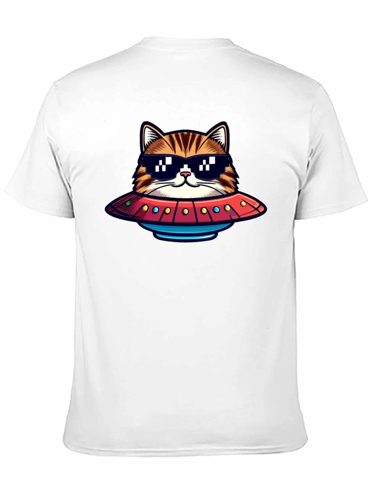 Cool Cat UFO Graphic T-Shirt product image 4