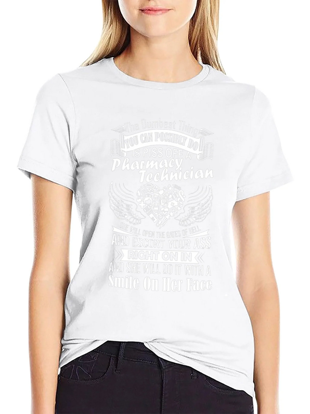 Pharmacy Technician T-Shirt: Dumbest Thing to Do product image 8
