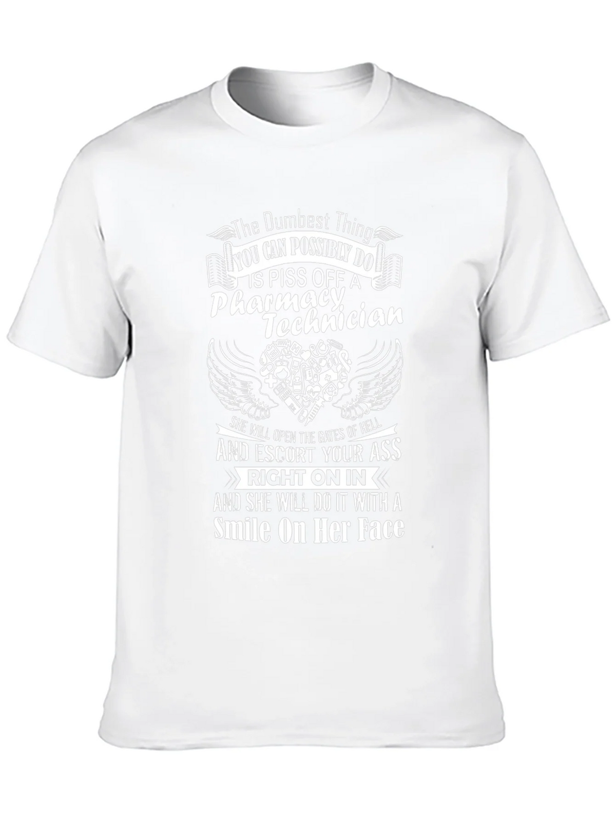 Pharmacy Technician T-Shirt: Dumbest Thing to Do product image 9