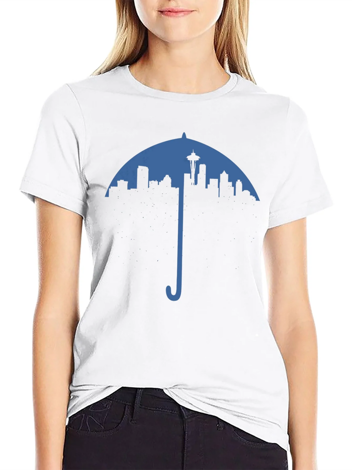 Seattle Skyline Umbrella T-Shirt - City Pride product image 8