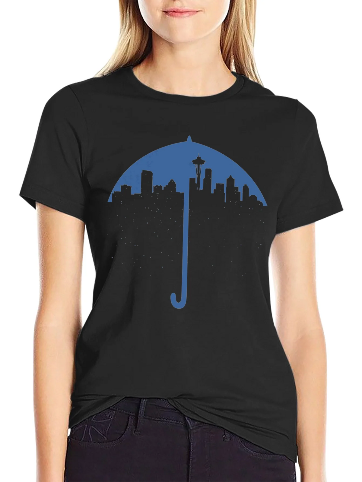 Seattle Skyline Umbrella T-Shirt - City Pride product image 2