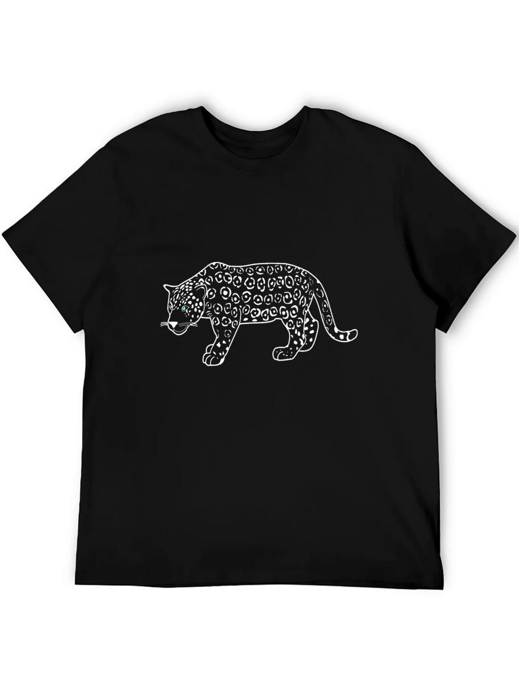 Black T-Shirt with Leopard Design product image 5