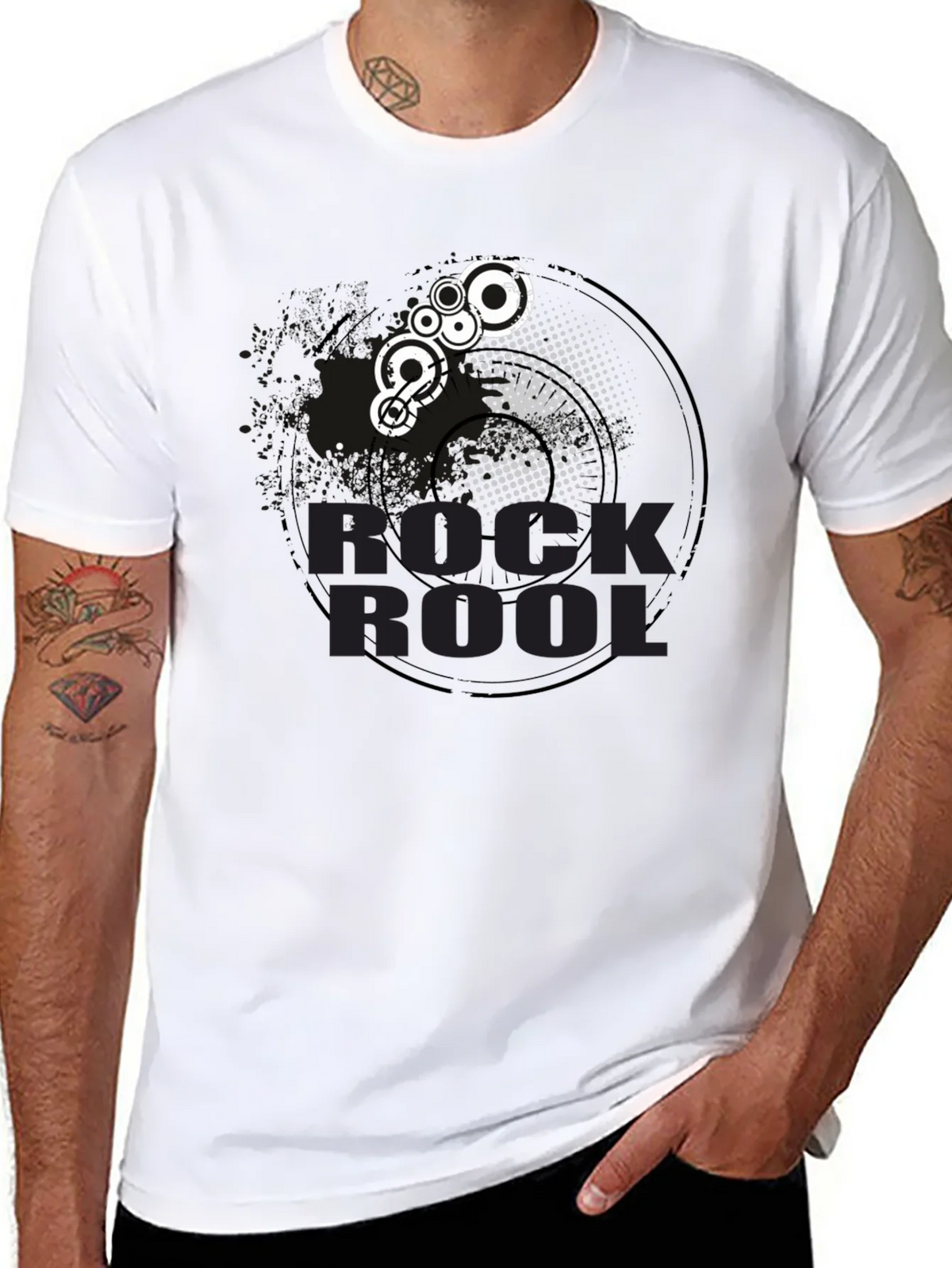 Rock & Roll Graphic Tee - Black product image 7