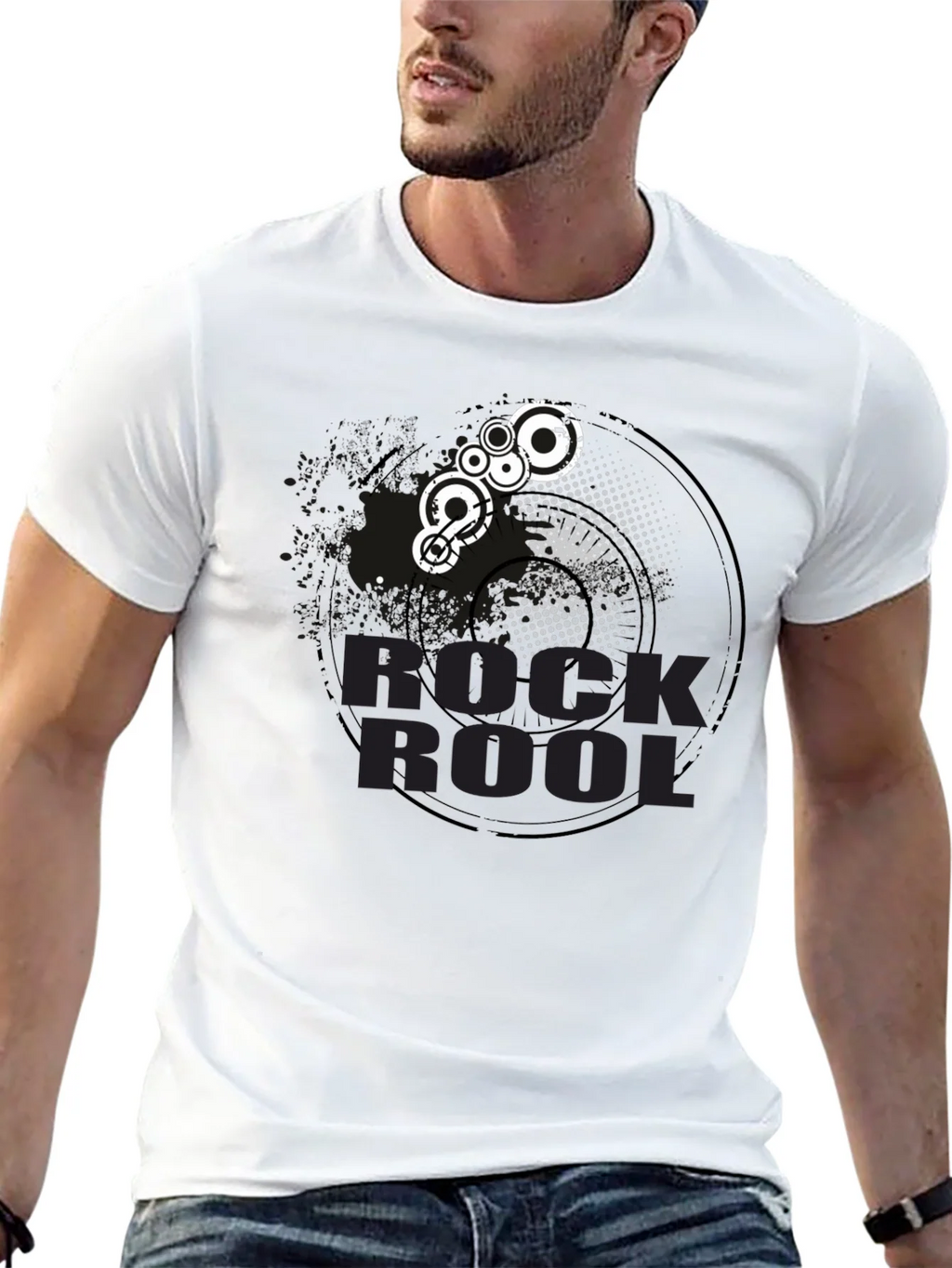 Rock & Roll Graphic Tee - Black product image 12