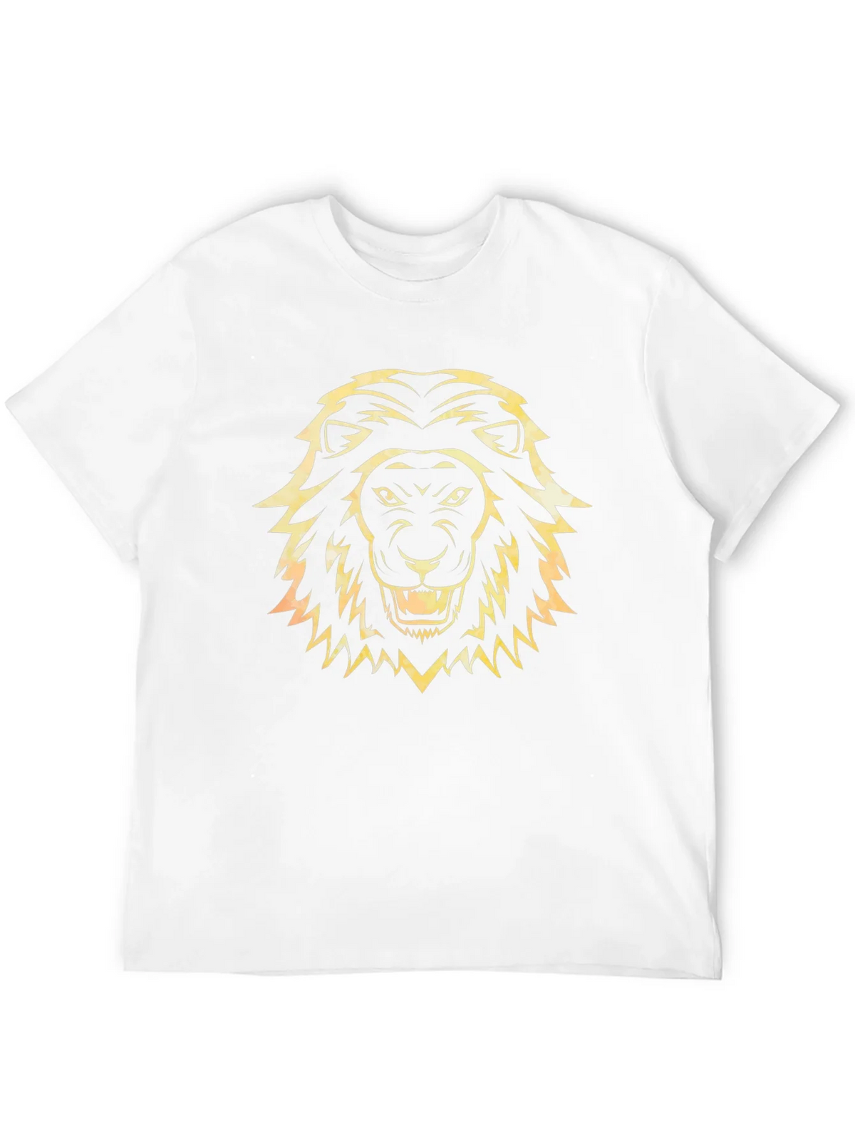 Lion Head Graphic Tee - Black Cotton T-Shirt product image 11