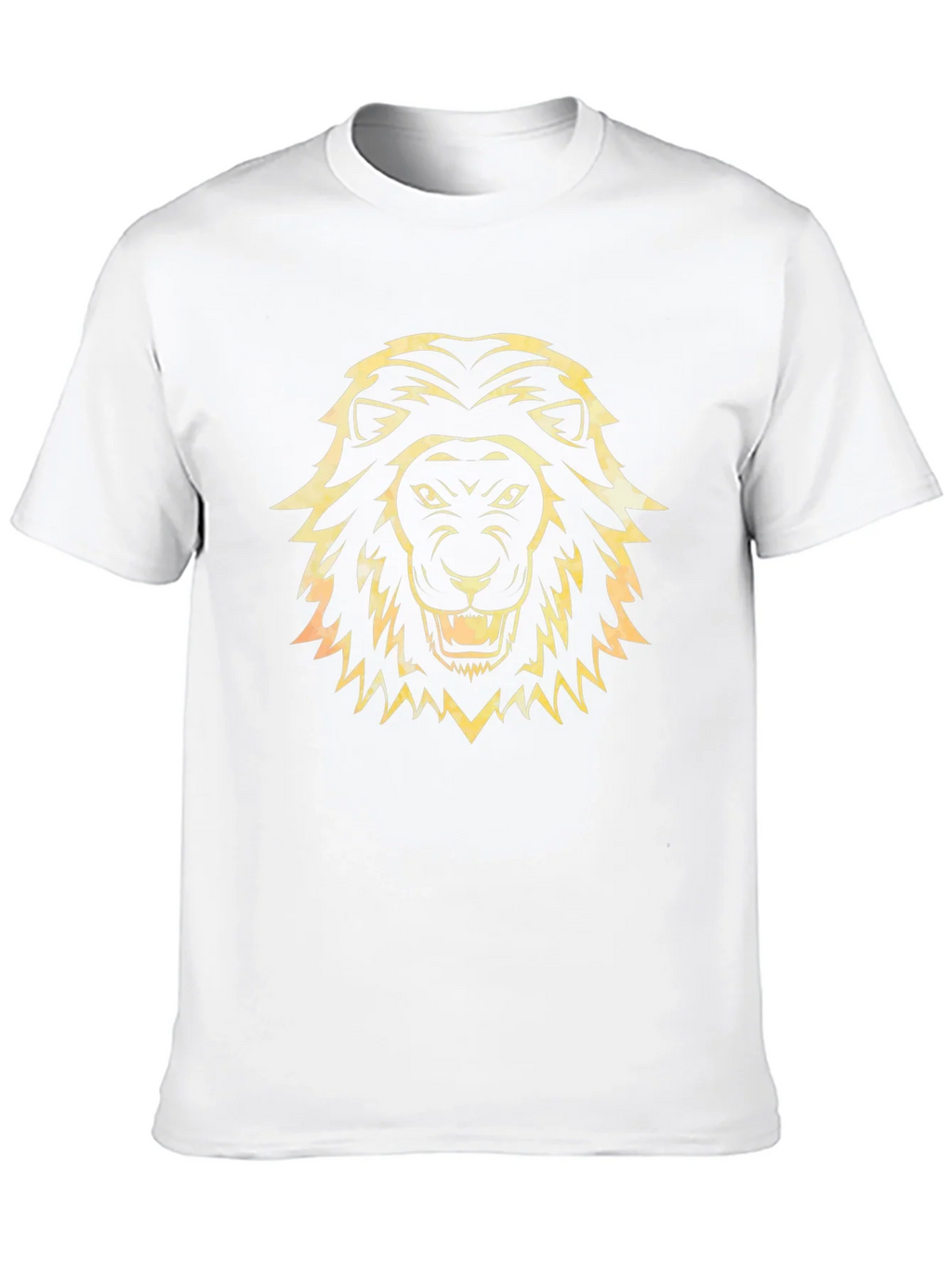 Lion Head Graphic Tee - Black Cotton T-Shirt product image 9