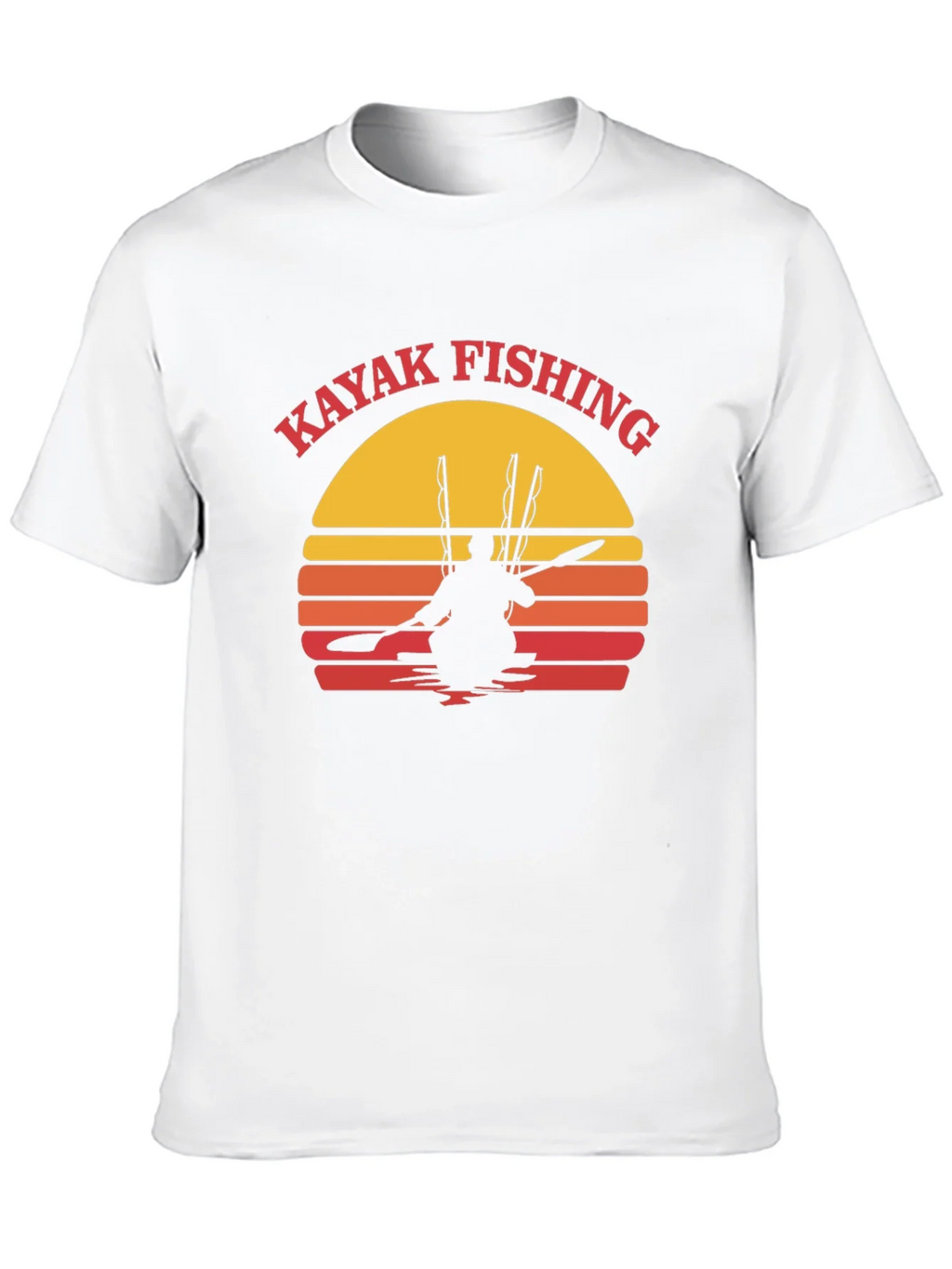 Kayak Fishing Sunset Graphic Tee product image 8