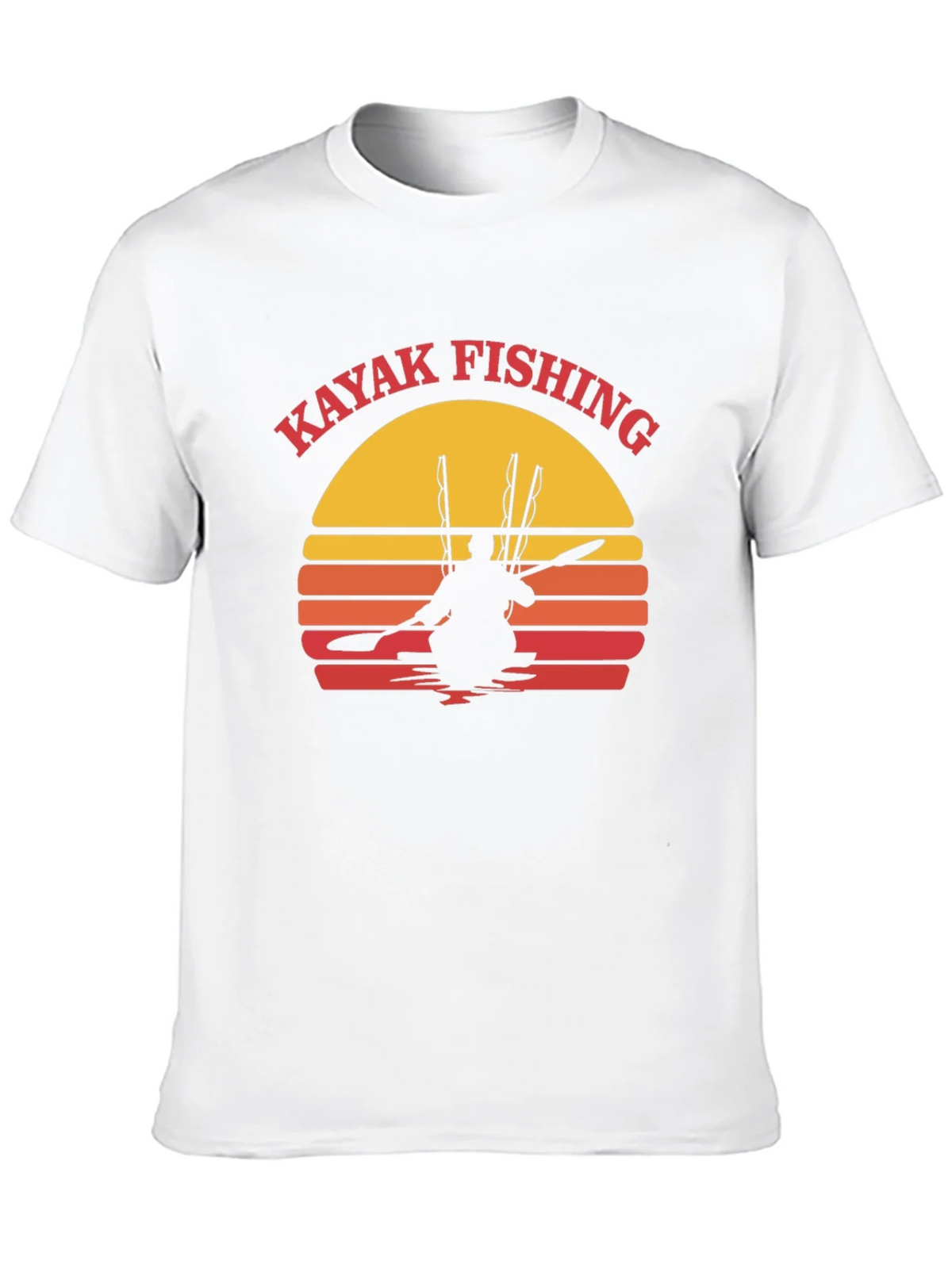 Kayak Fishing Sunset Graphic Tee product image 8