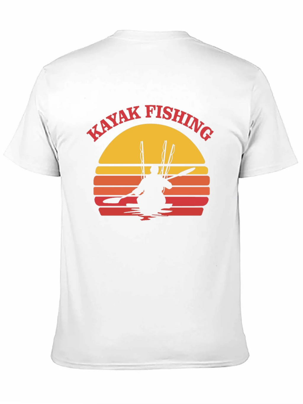 Kayak Fishing Sunset Graphic Tee product image 9