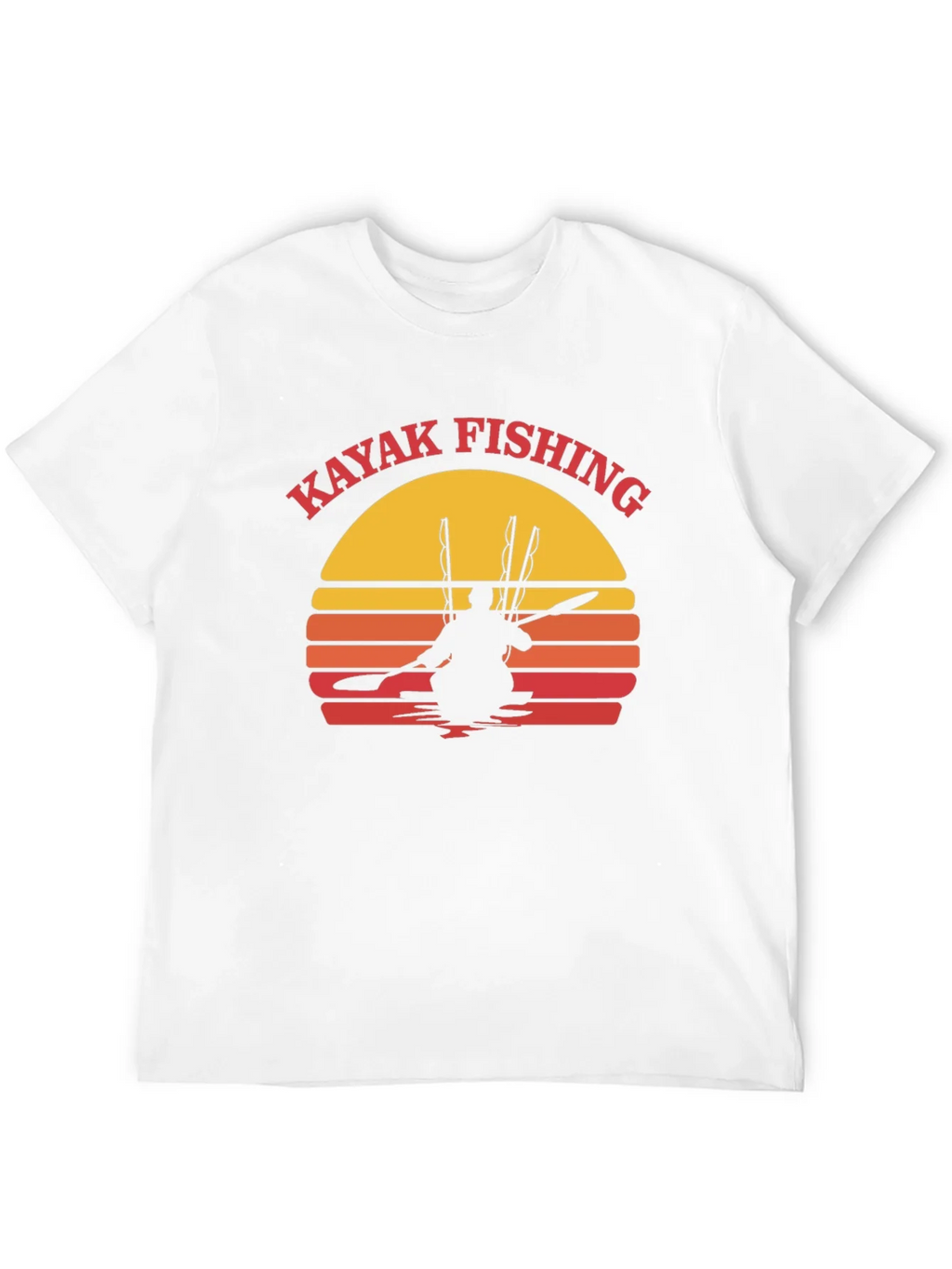 Kayak Fishing Sunset Graphic Tee product image 10