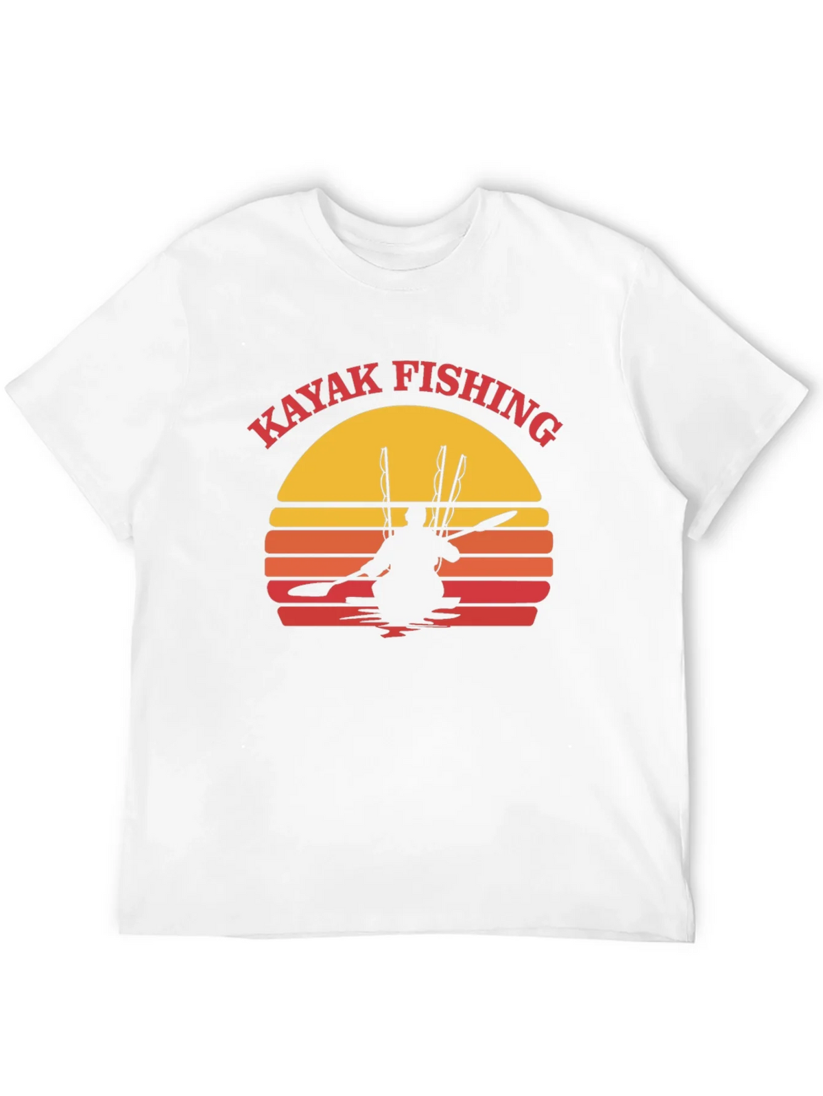 Kayak Fishing Sunset Graphic Tee product image 10