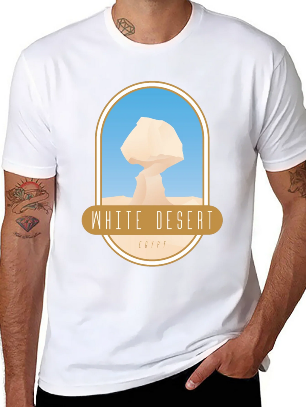 White Desert Egypt T-Shirt product image 7