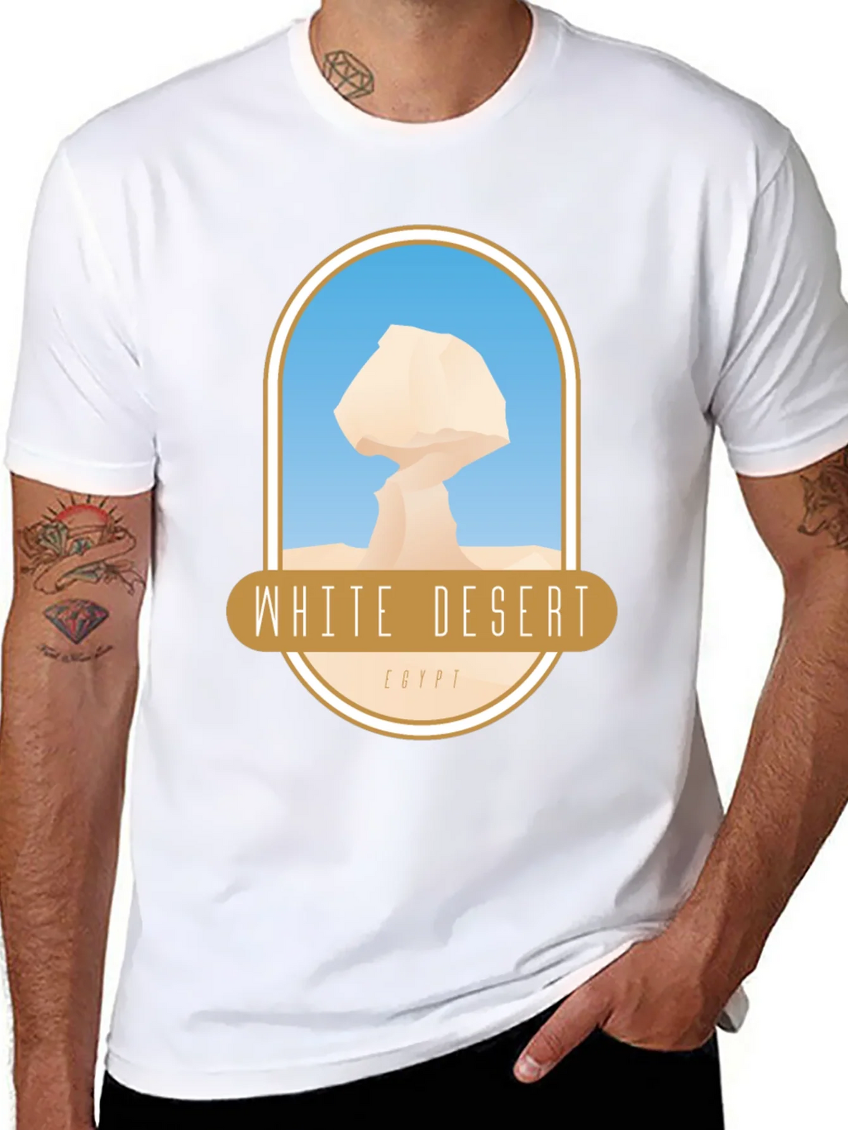 White Desert Egypt T-Shirt product image 7