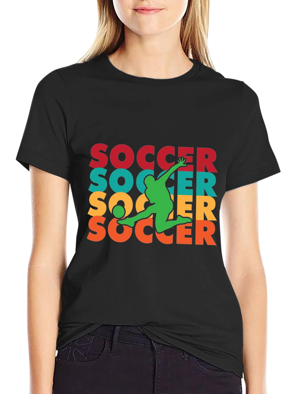 Retro Soccer Player Graphic Tee product image 2
