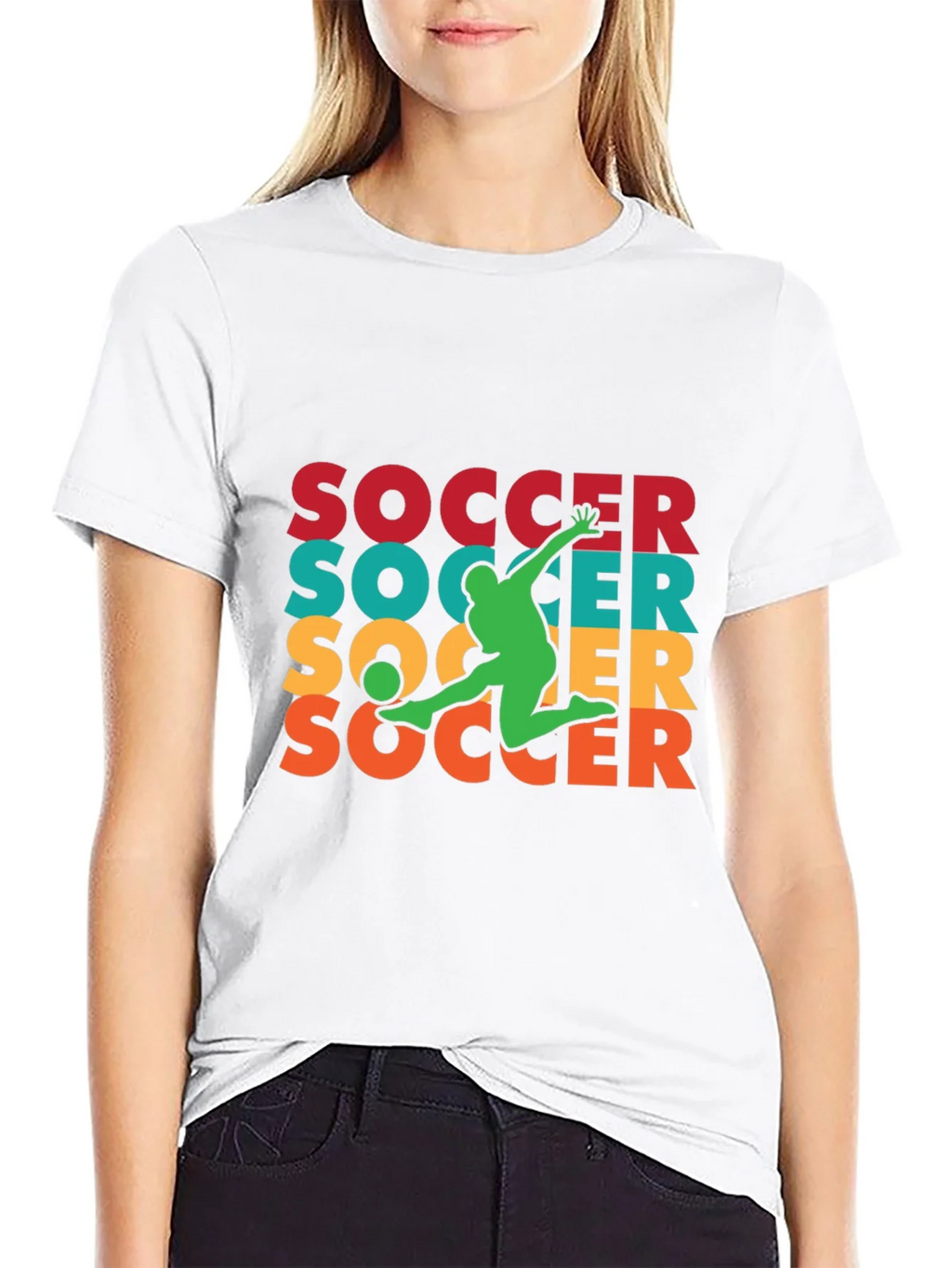Retro Soccer Player Graphic Tee product image 8