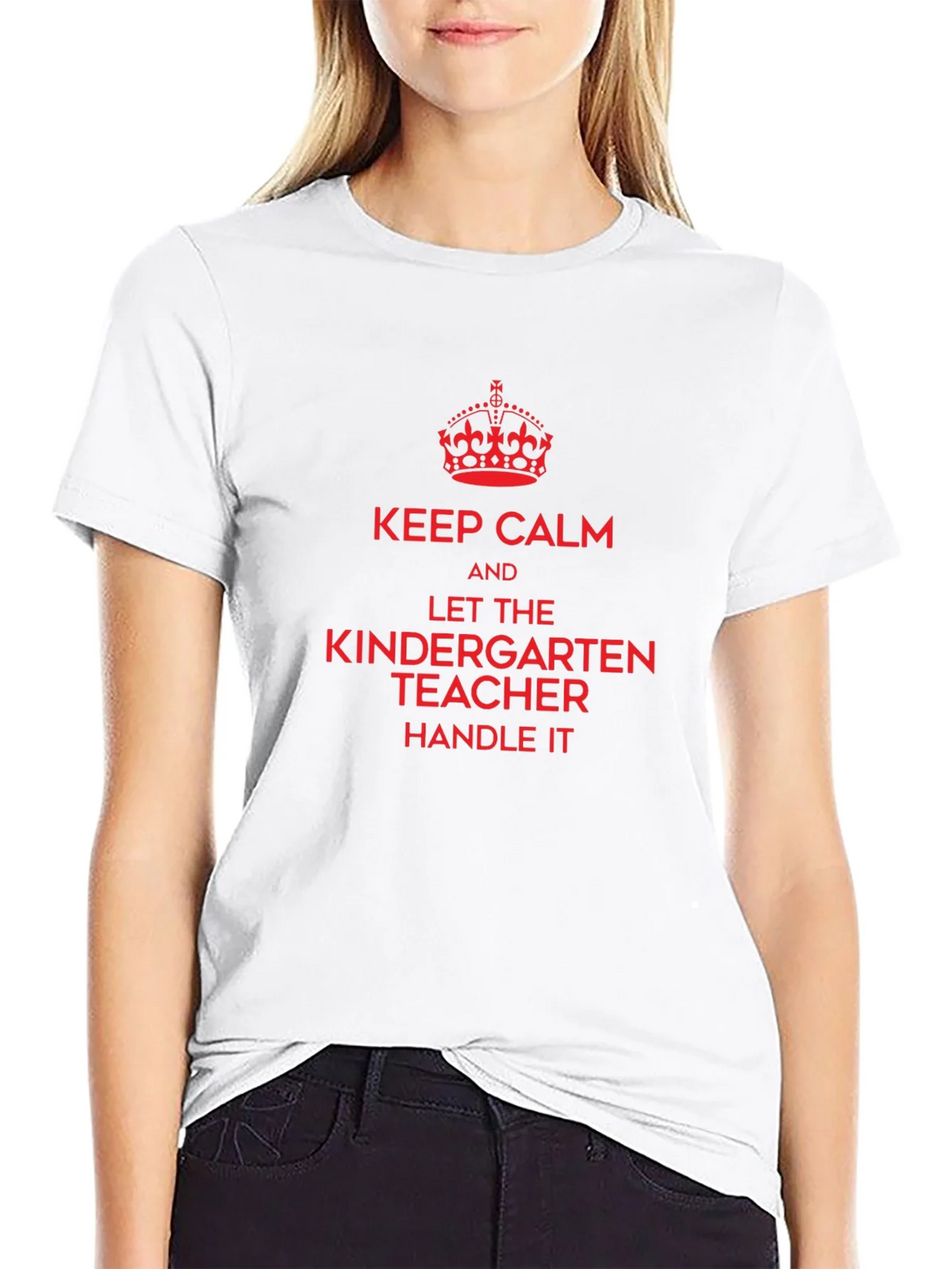 Keep Calm Kindergarten Teacher T-Shirt product image 3