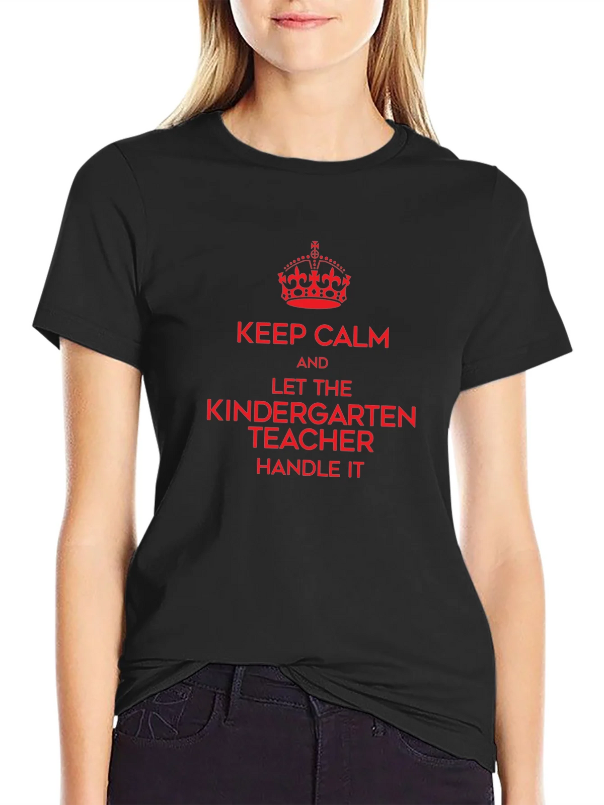 Keep Calm Kindergarten Teacher T-Shirt product image 1