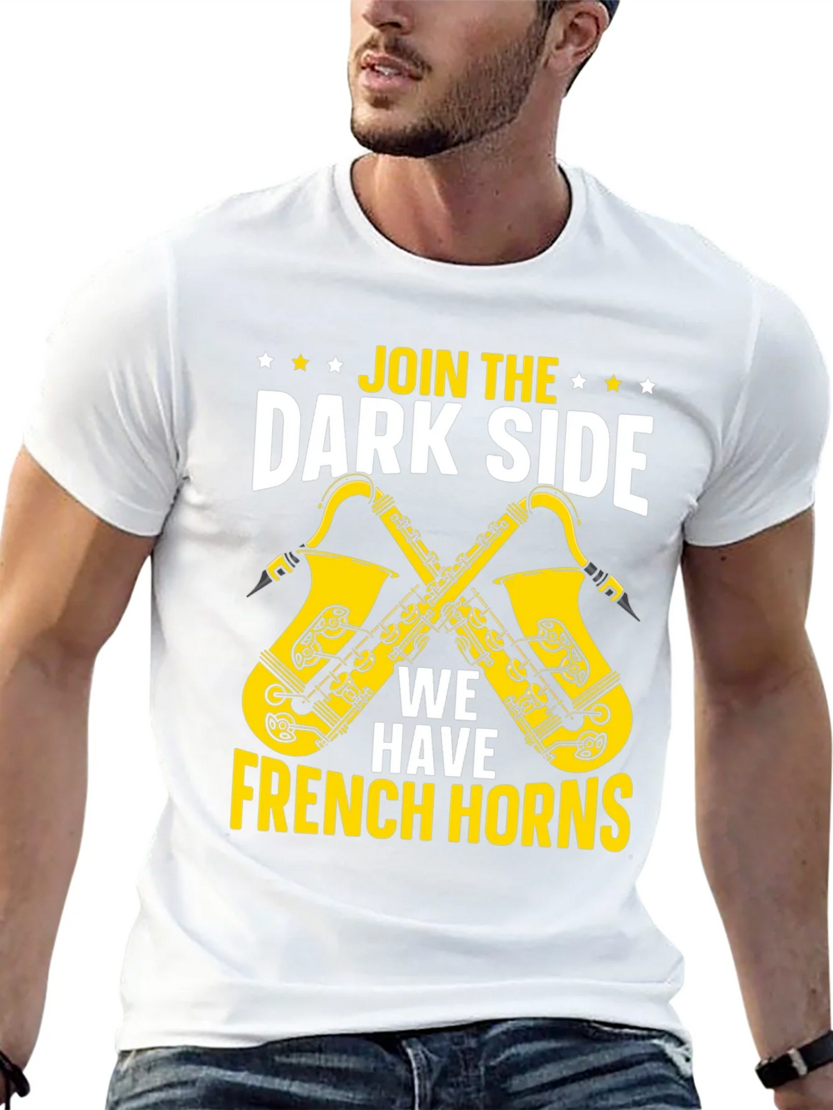 Join The Dark Side French Horns Graphic T-Shirt product image 12