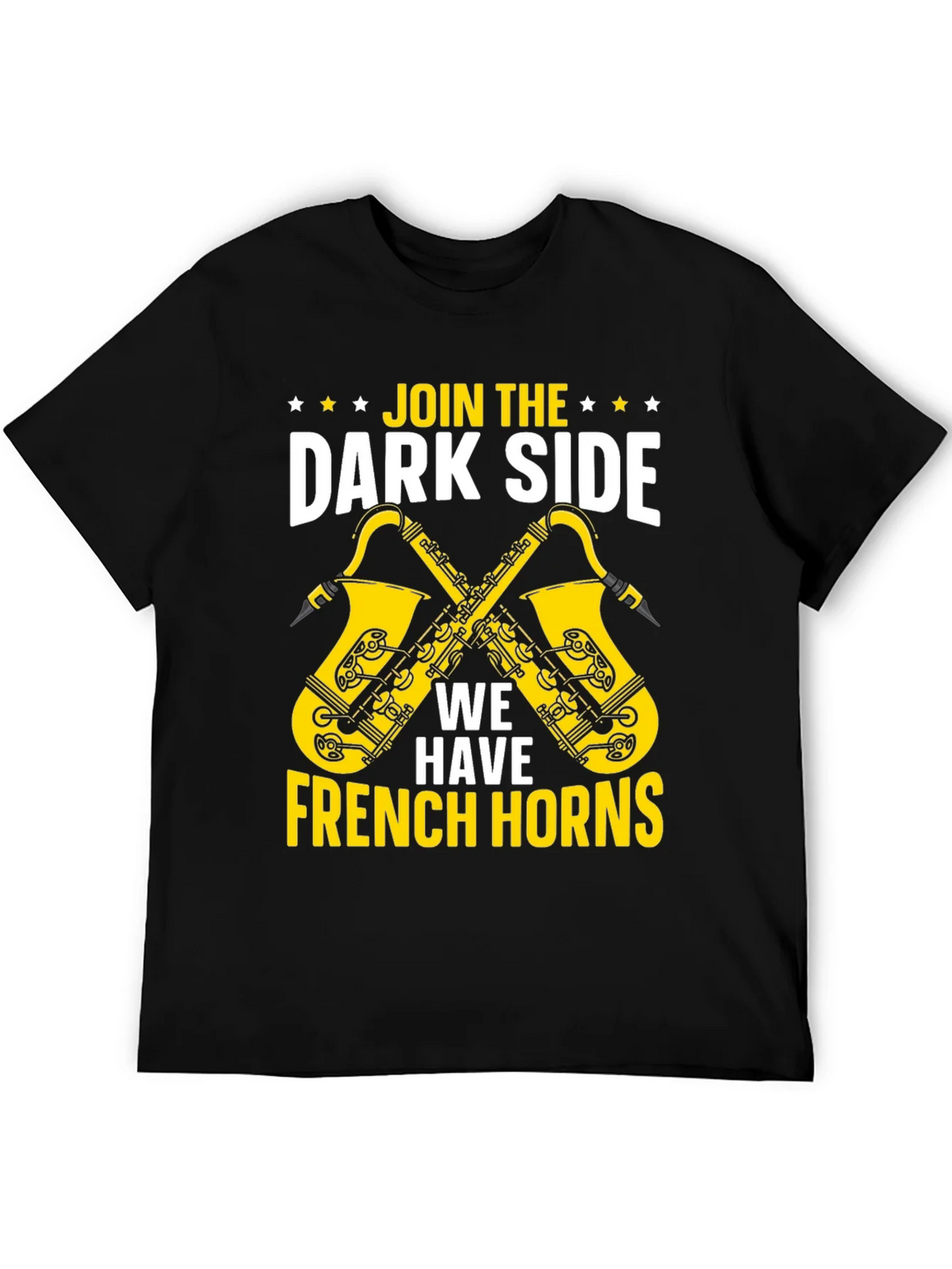 Join The Dark Side French Horns Graphic T-Shirt product image 5