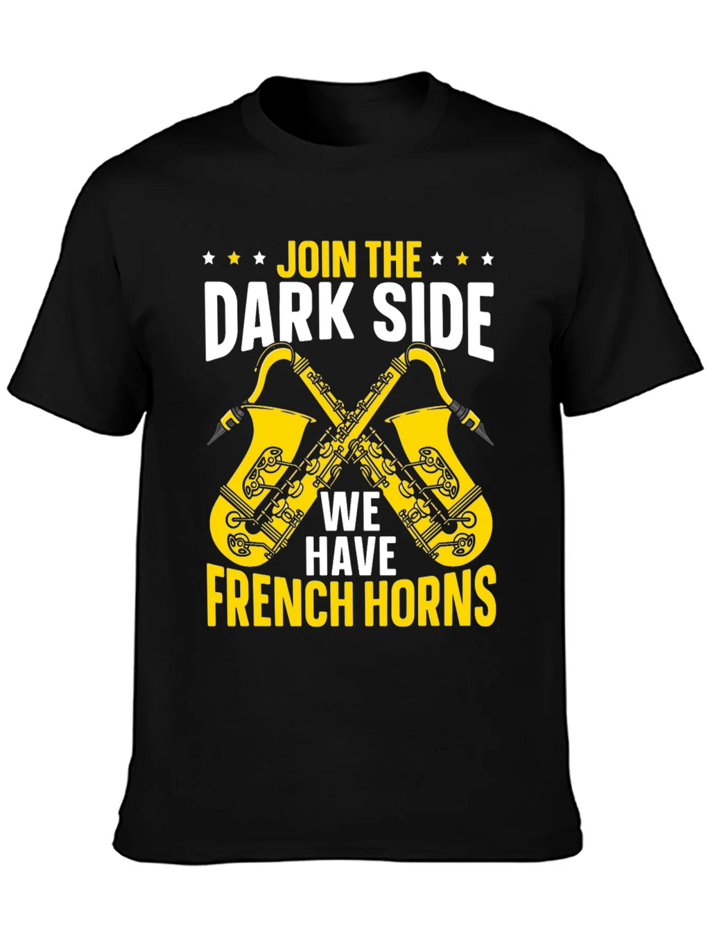 Join The Dark Side French Horns Graphic T-Shirt product image 3