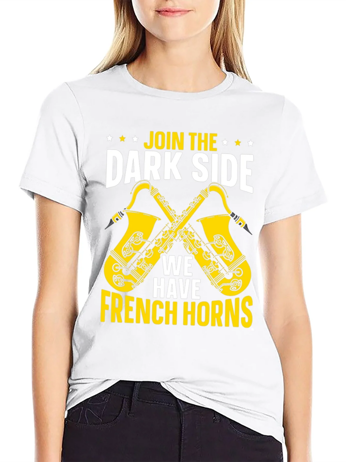 Join The Dark Side French Horns Graphic T-Shirt product image 8