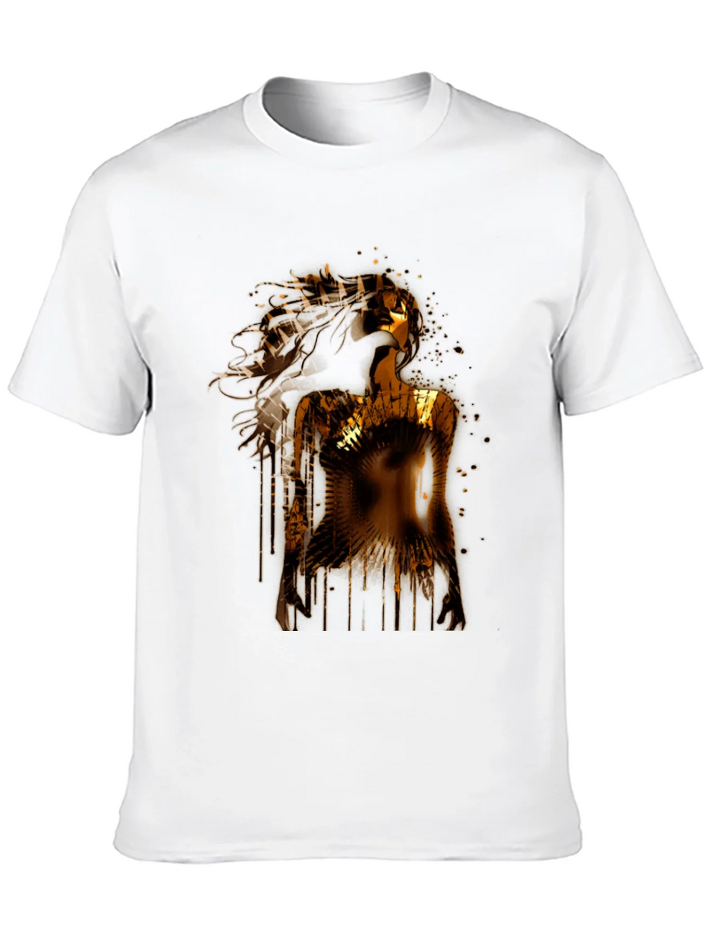 Golden Woman Graphic Black T-Shirt product image 9