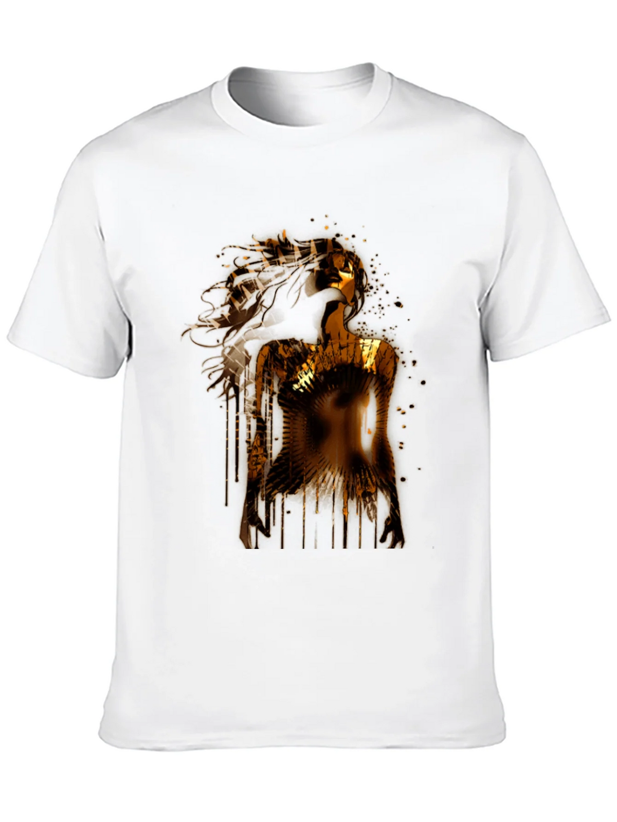 Golden Woman Graphic Black T-Shirt product image 9
