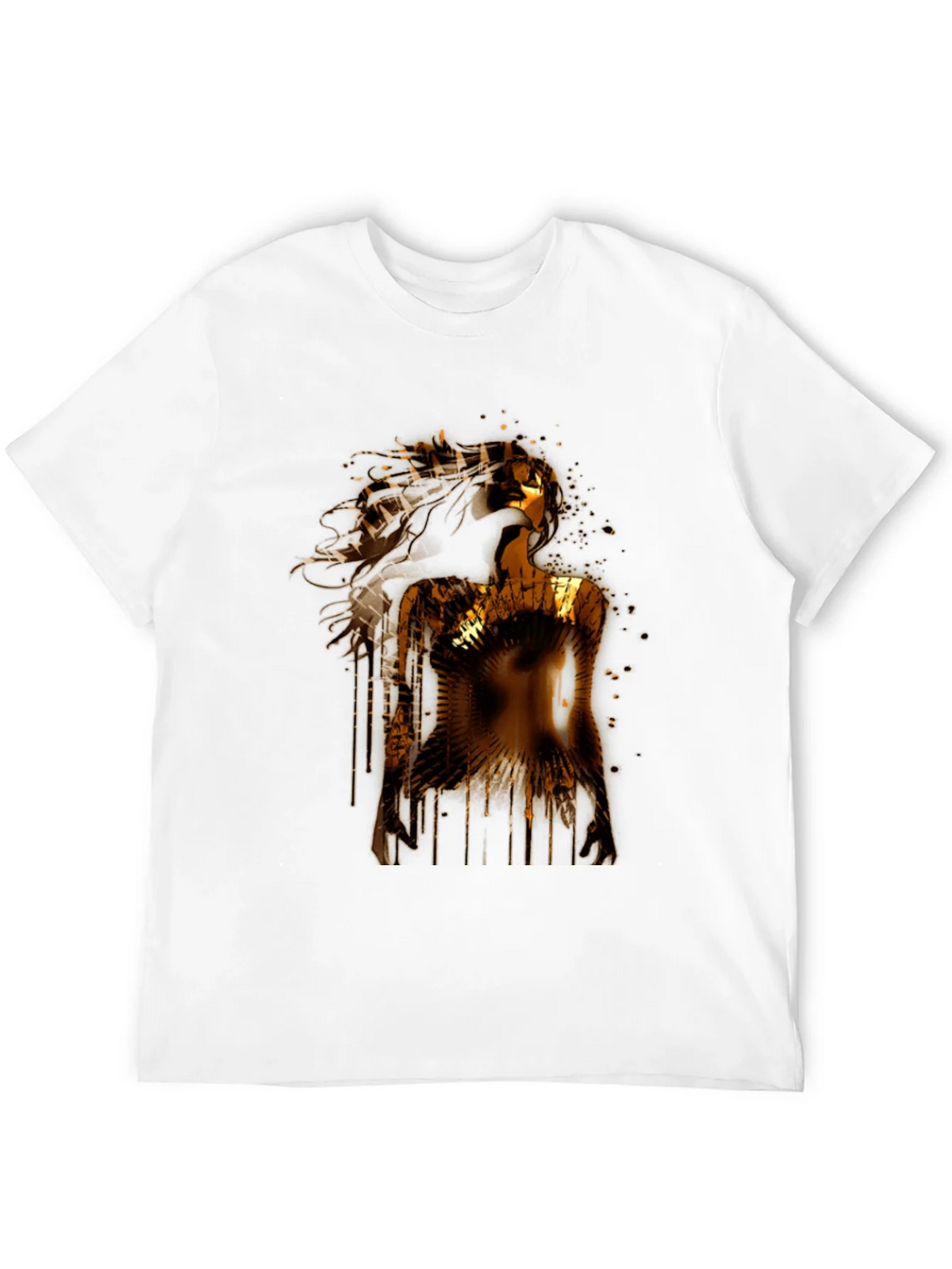 Golden Woman Graphic Black T-Shirt product image 11