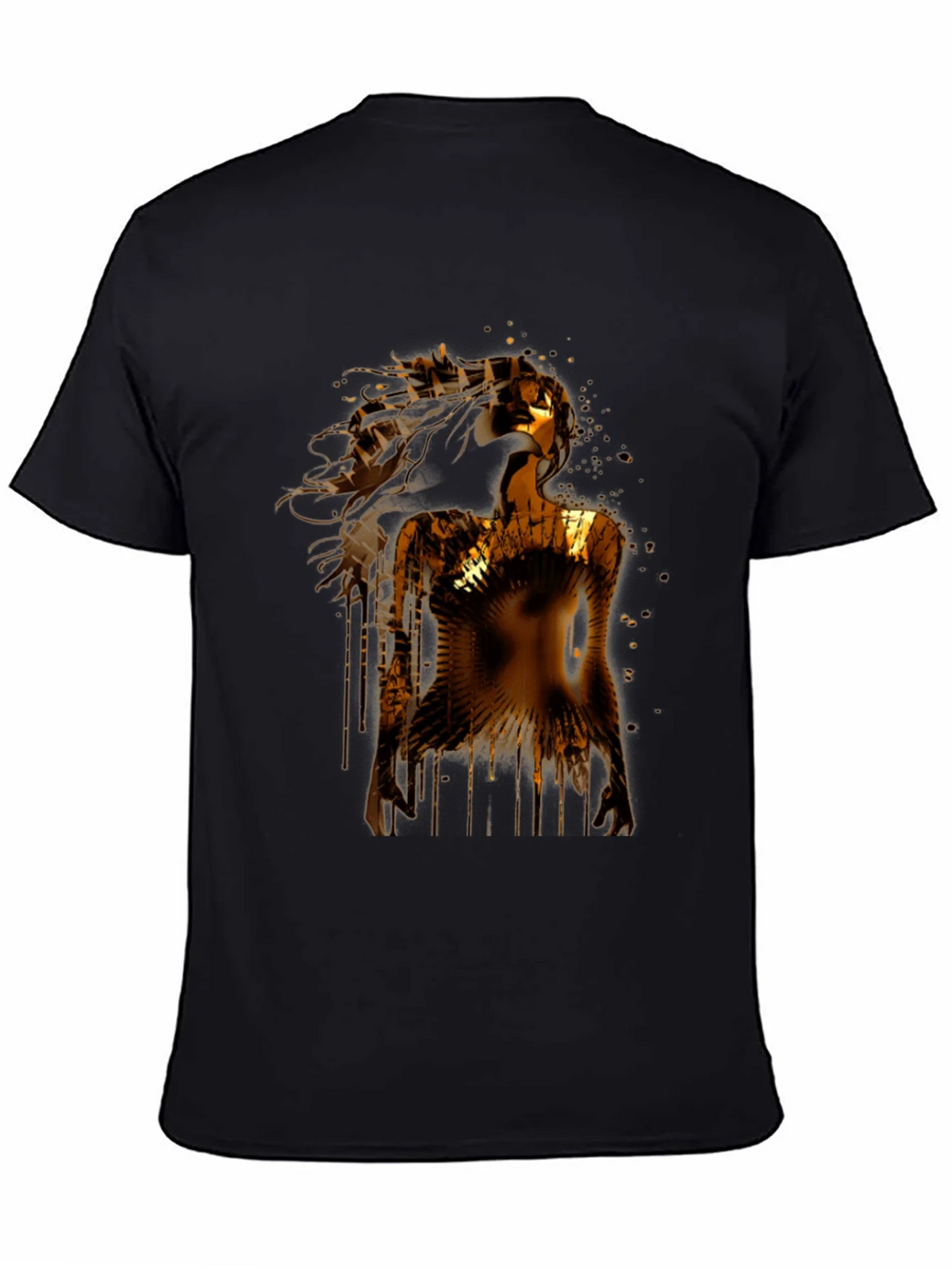 Golden Woman Graphic Black T-Shirt product image 4