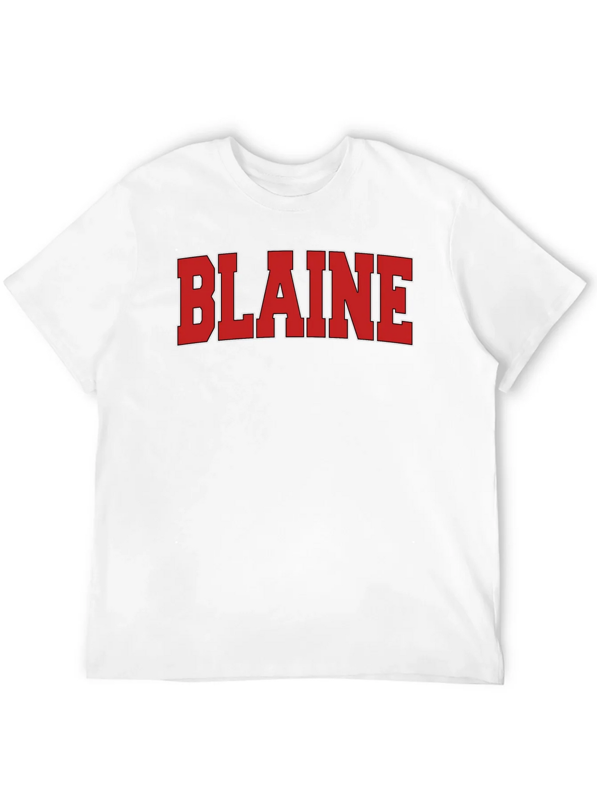 Blaine T-Shirt - Bold Red Lettering on Black product image 9