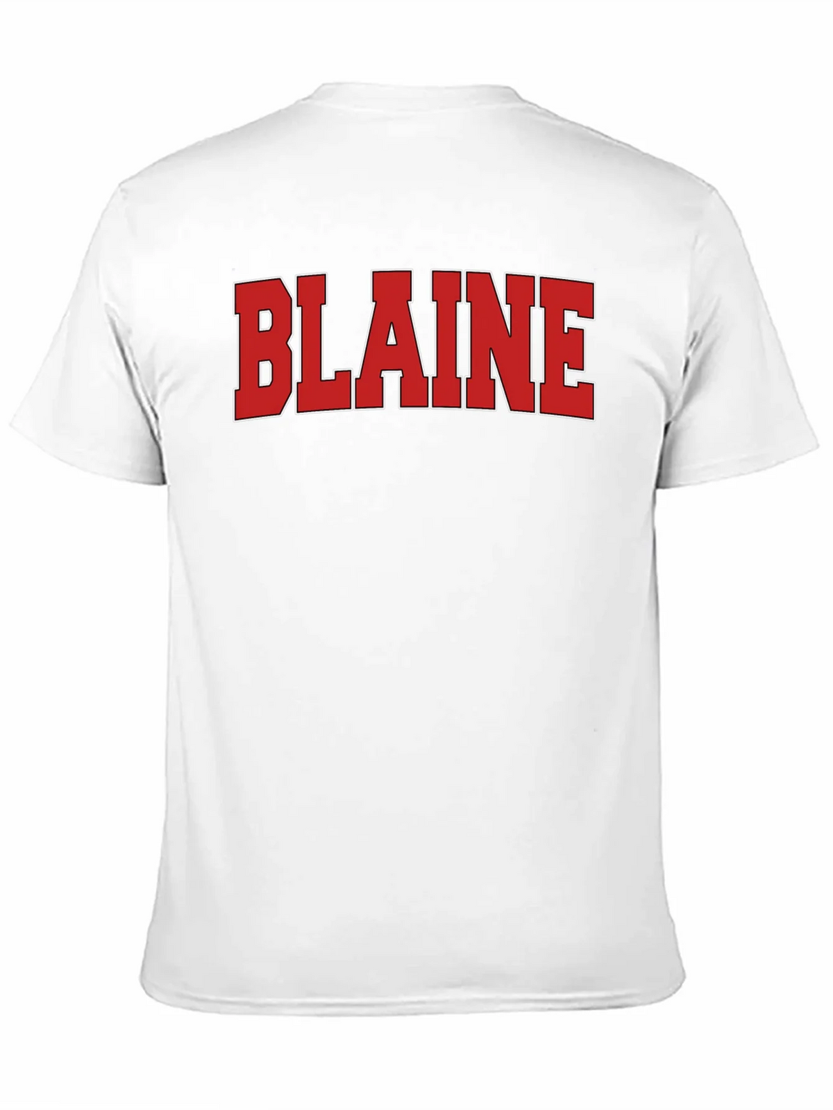 Blaine T-Shirt - Bold Red Lettering on Black product image 8