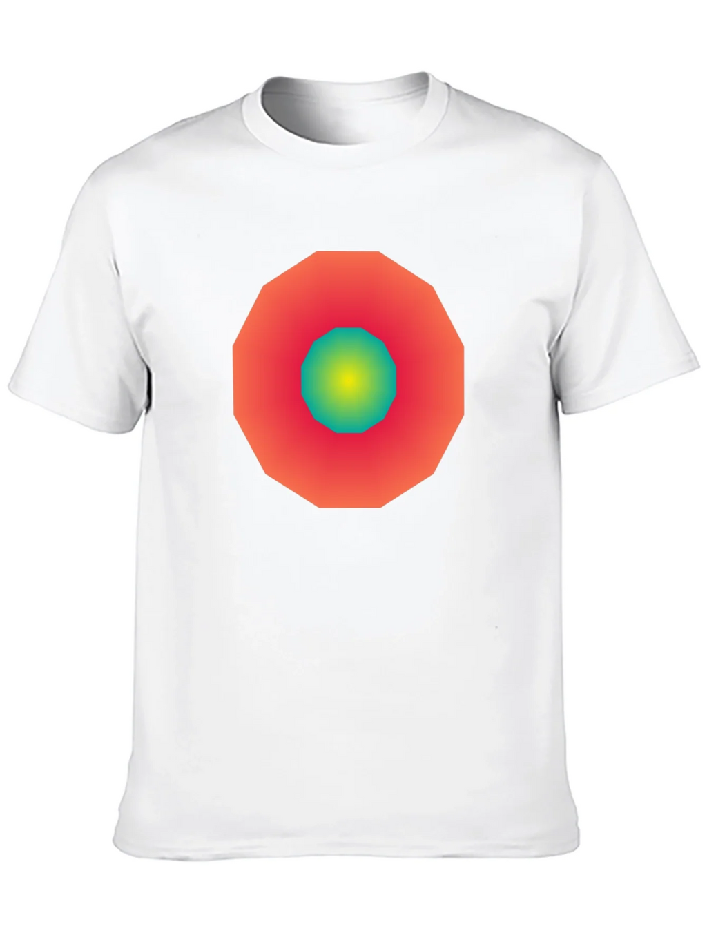 Geometric Gradient Tee - Modern Graphic Design Shirt product image 8