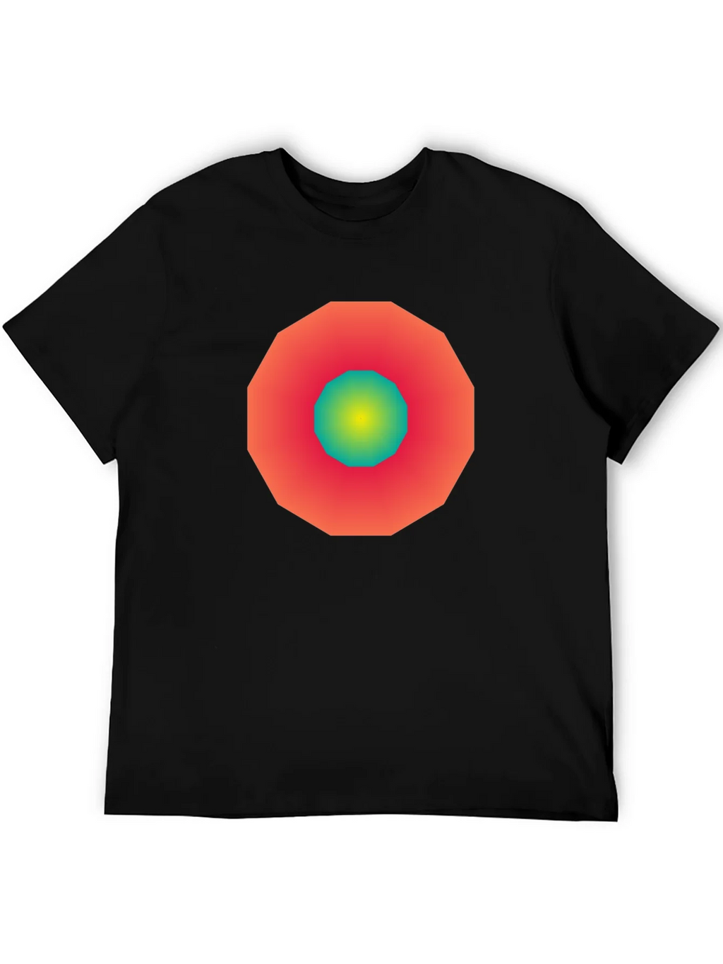 Geometric Gradient Tee - Modern Graphic Design Shirt product image 4