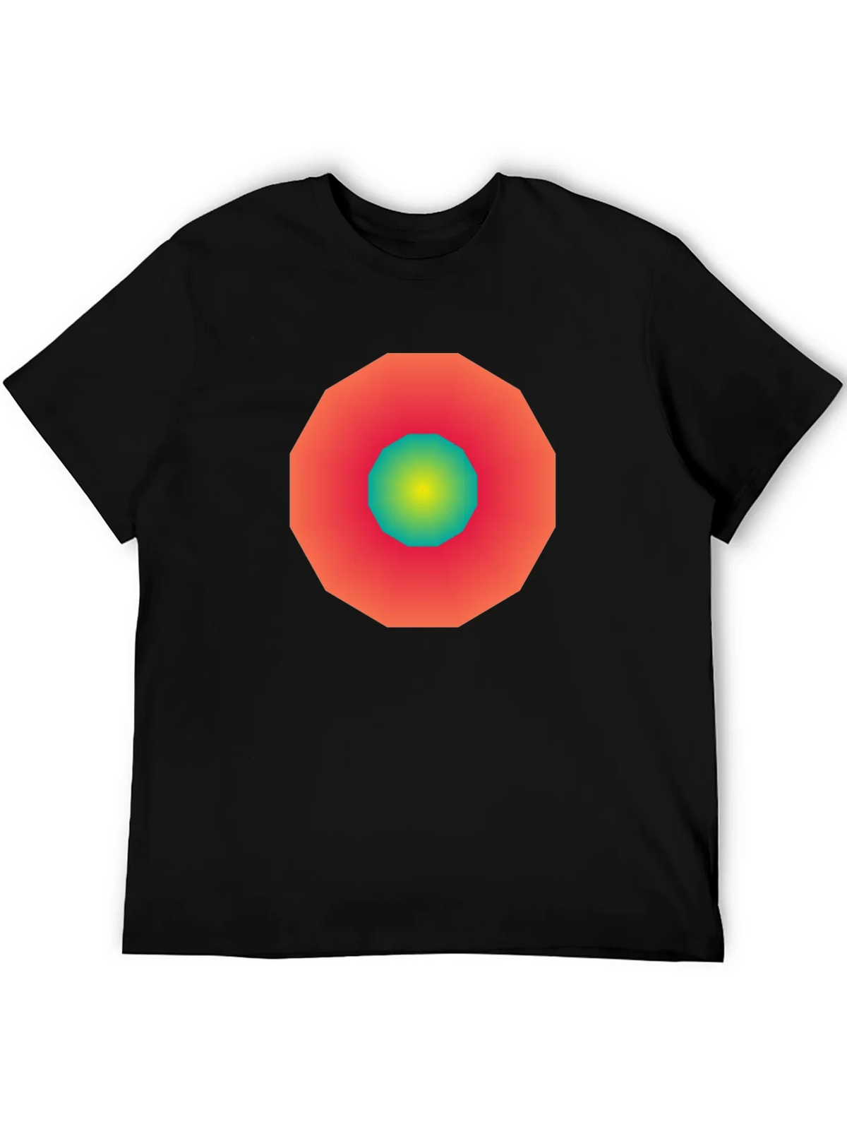 Geometric Gradient Tee - Modern Graphic Design Shirt product image 4