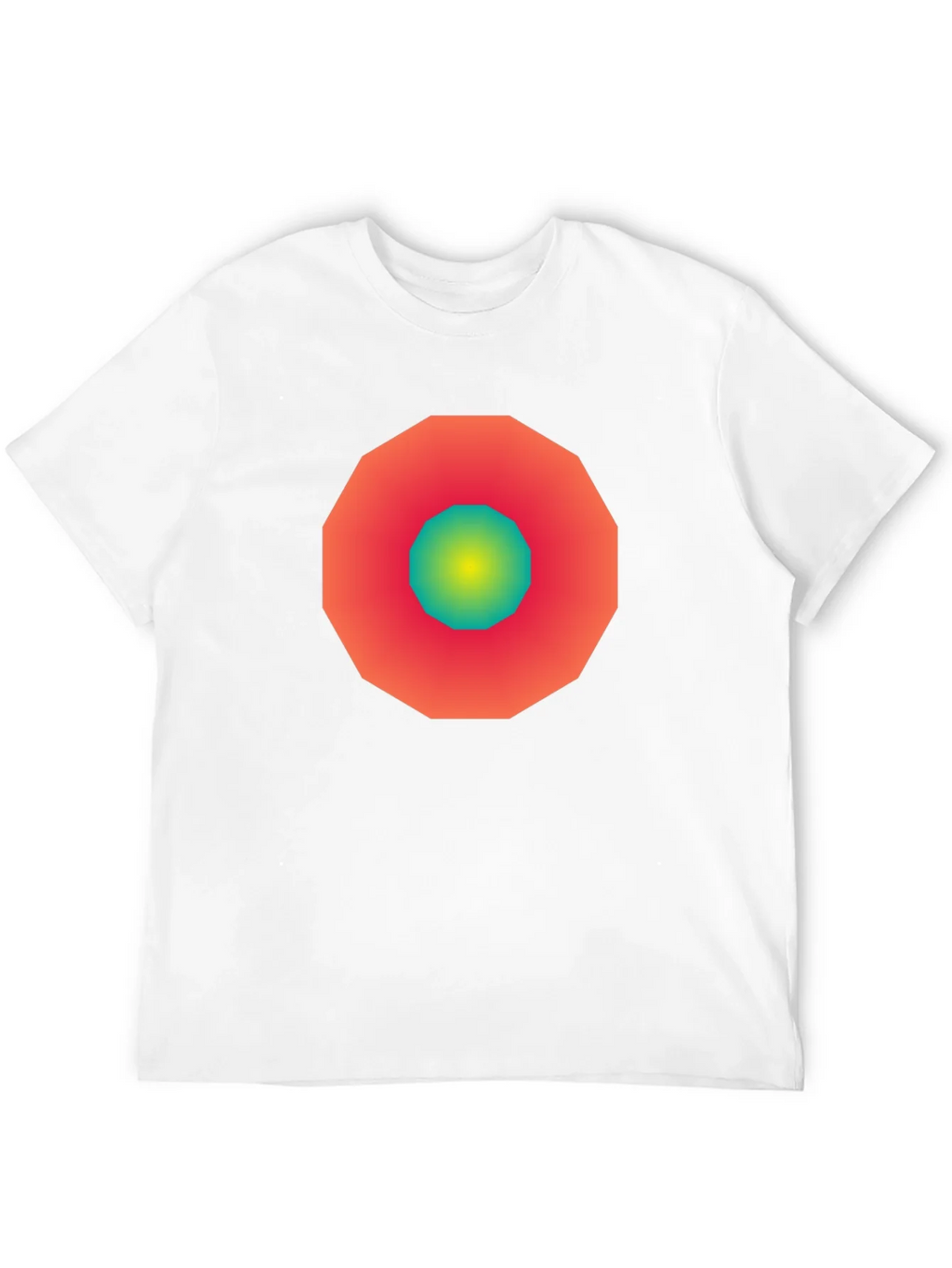 Geometric Gradient Tee - Modern Graphic Design Shirt product image 9